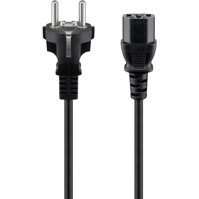 Kaltgeräte Anschlusskabel C13 > Schutzkontakt-Stecker
