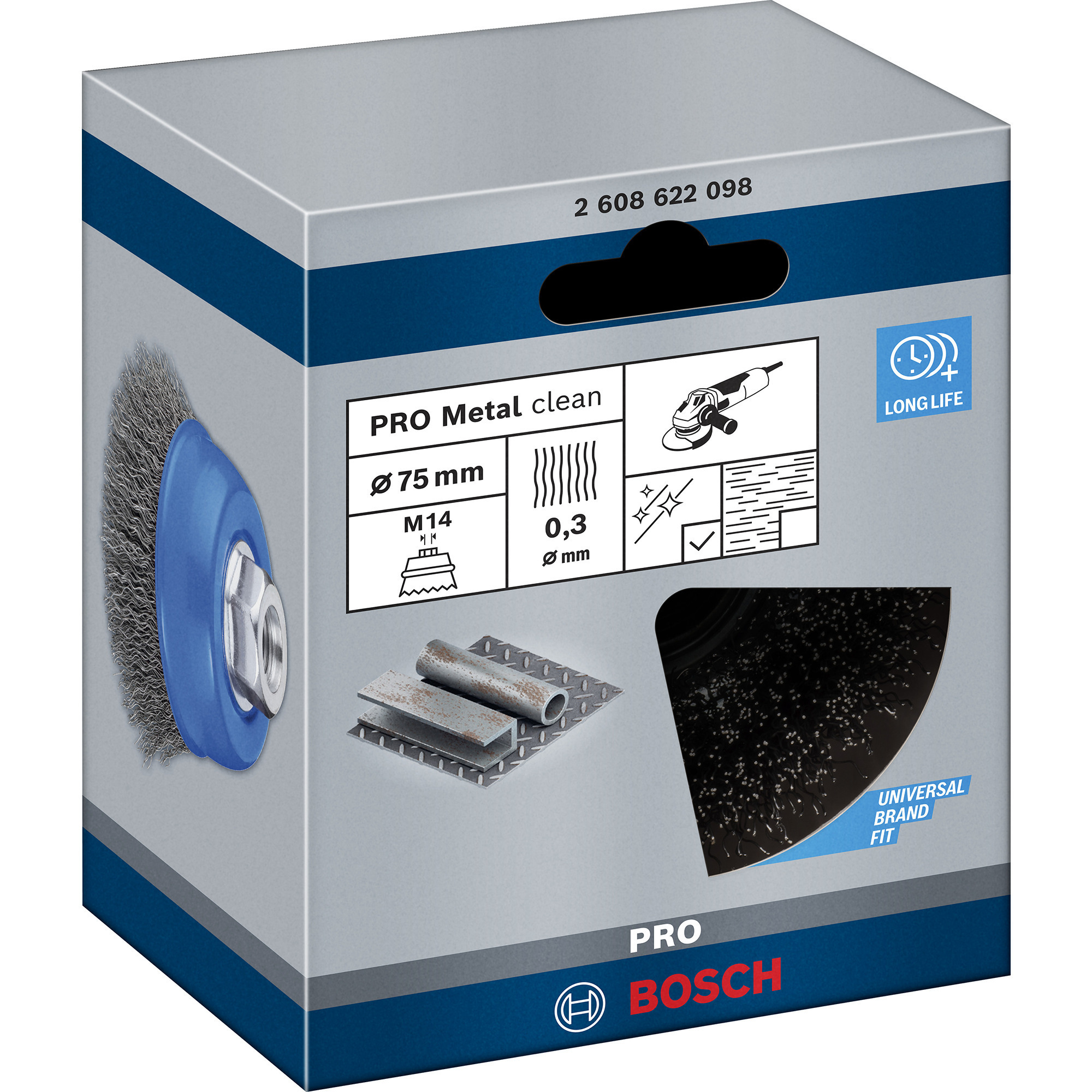 PRO Metal clean Topfbürste, Ø 70mm