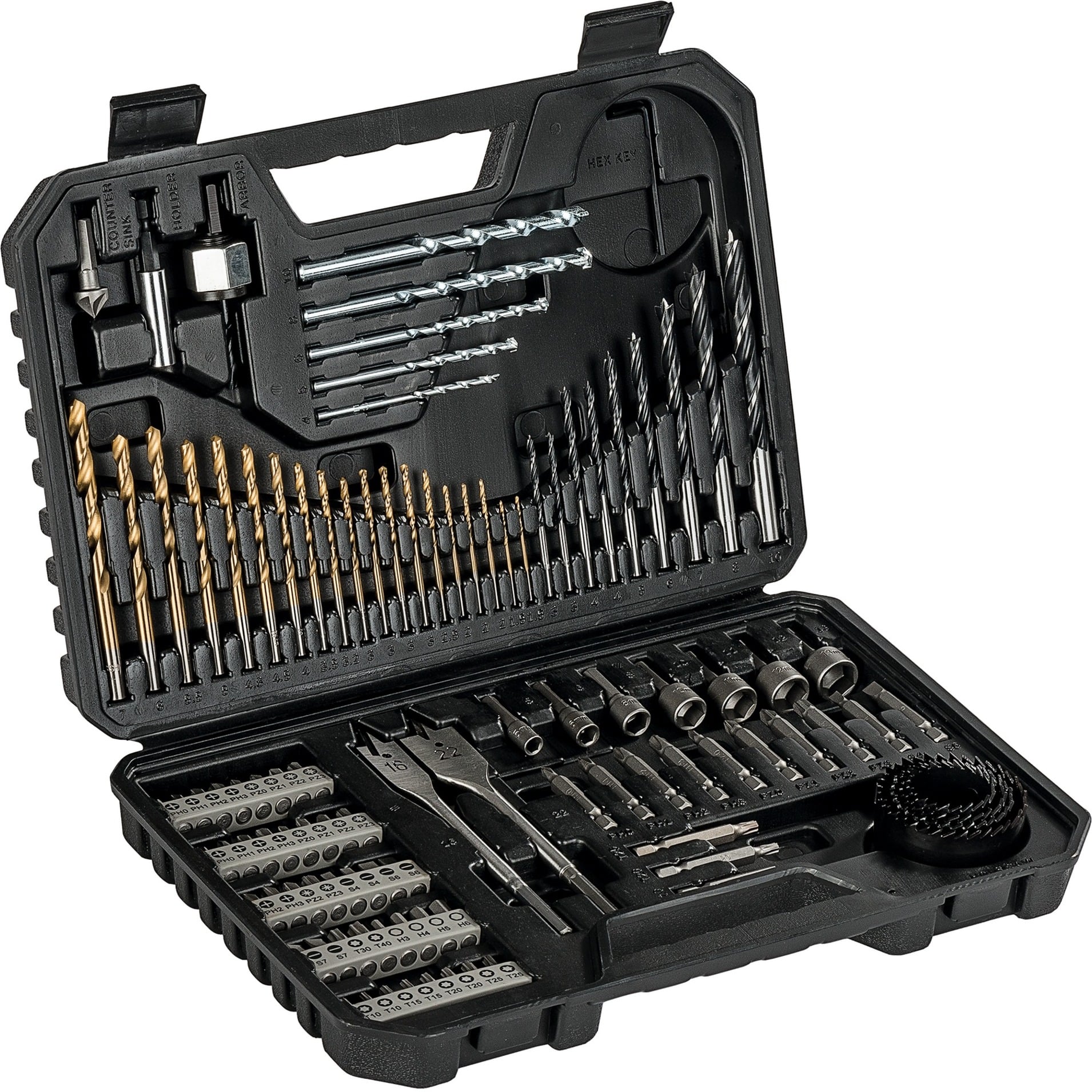 V-Line Bohrer- /Schrauber-Set, 103-teilig, Bohrer- & Bit-Satz