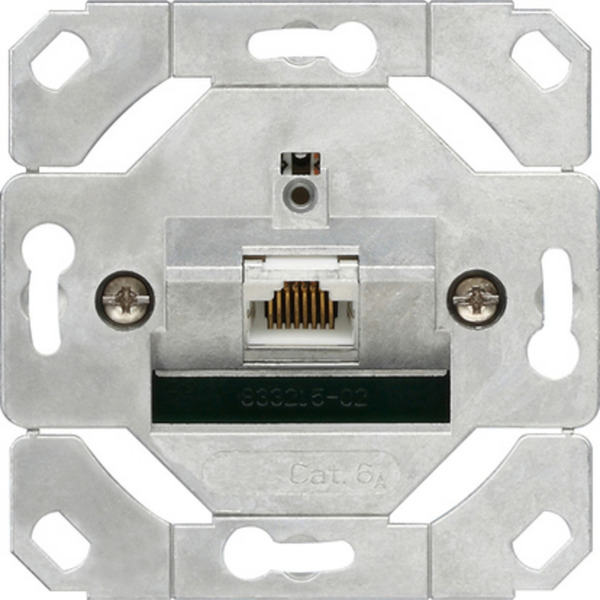 Netzwerk Anschlussdose Kategorie 6A, 1-fach, Schneidklemmtechnik, RJ45 Buchse, Steckdose