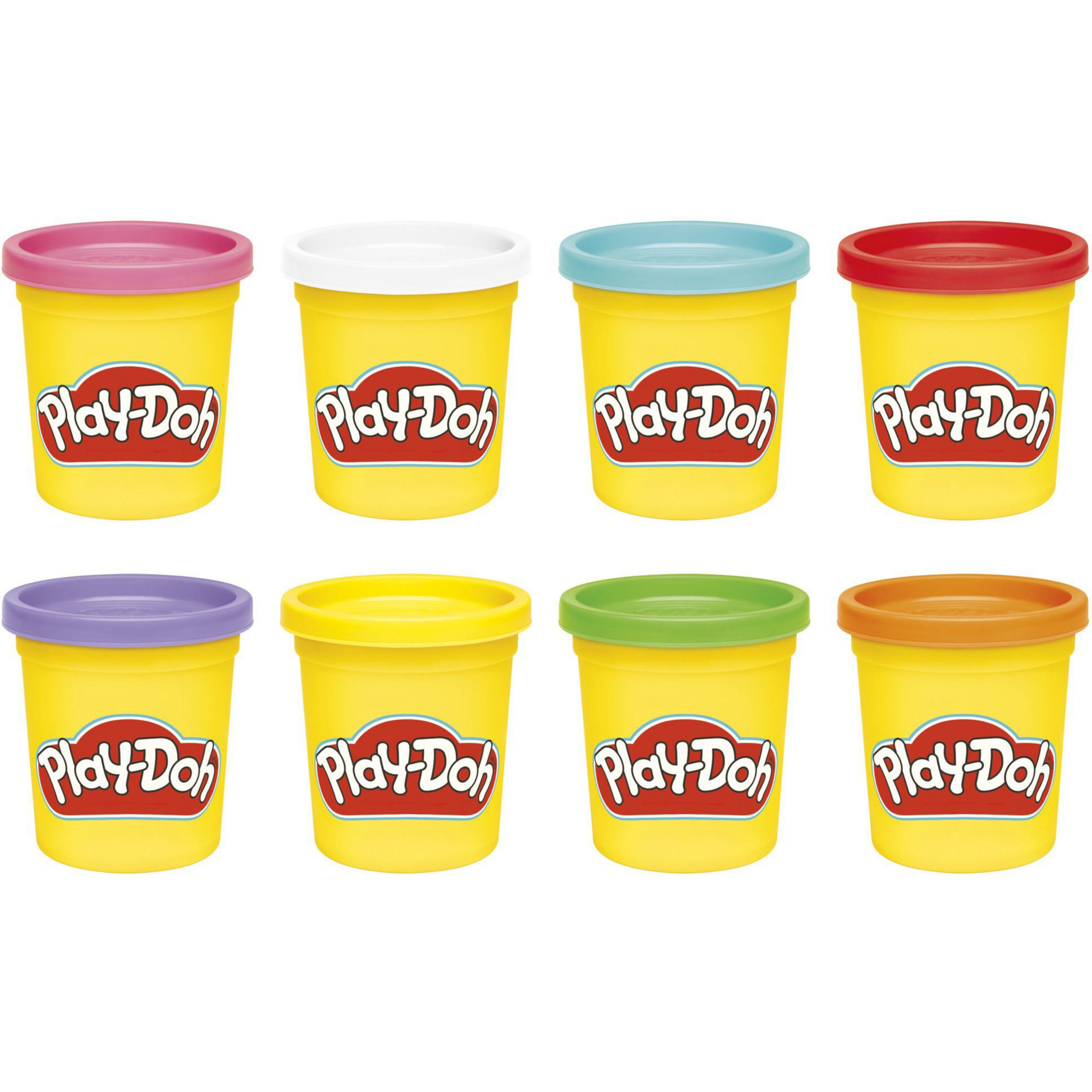 Knete 8er Pack - 8 Farben in Dosen à 85 Gramm - Kreatives Spielset für Kinder ab 2 Jahren, Kneten