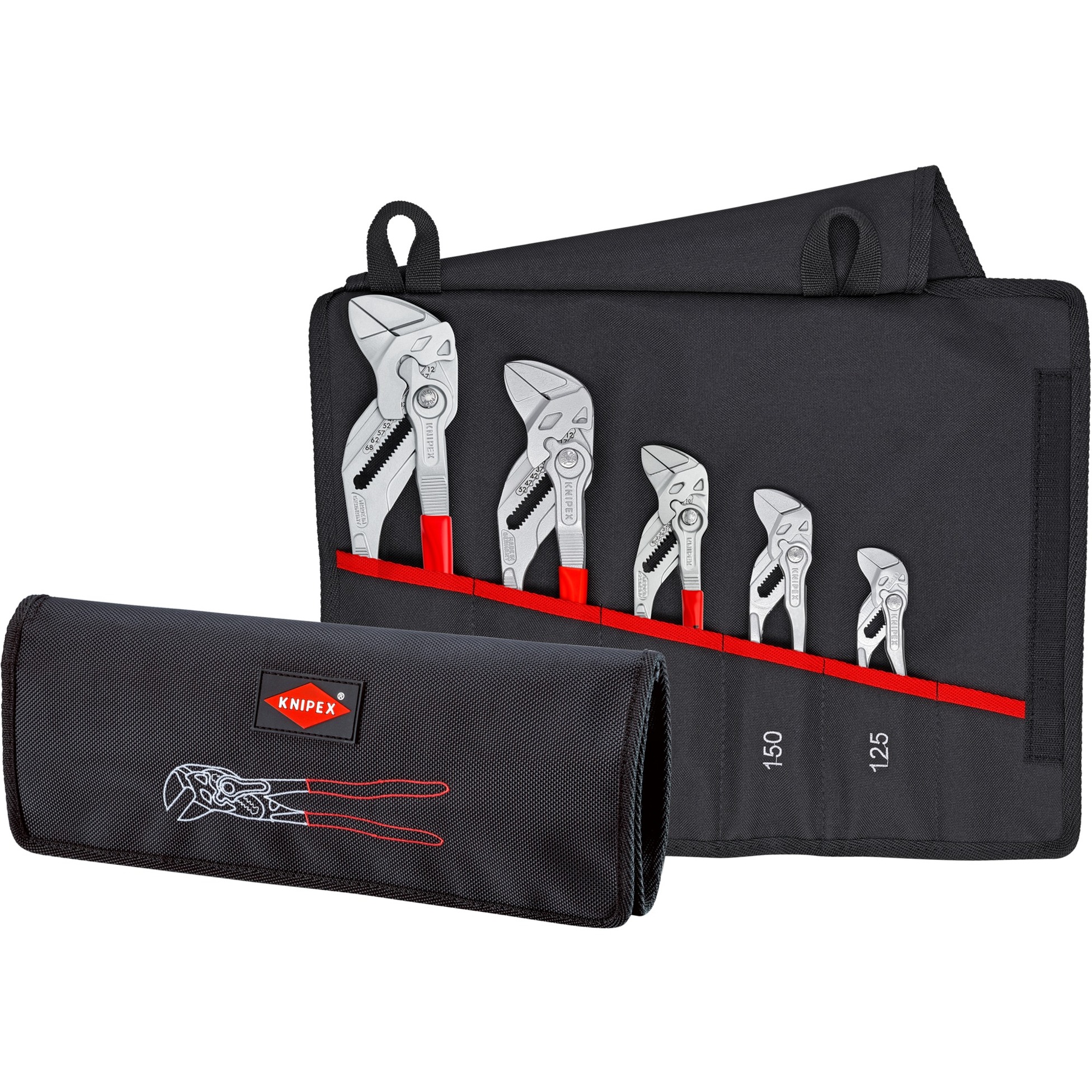 Zangenschlüssel-Set, 5-teilig, Zangen-Set