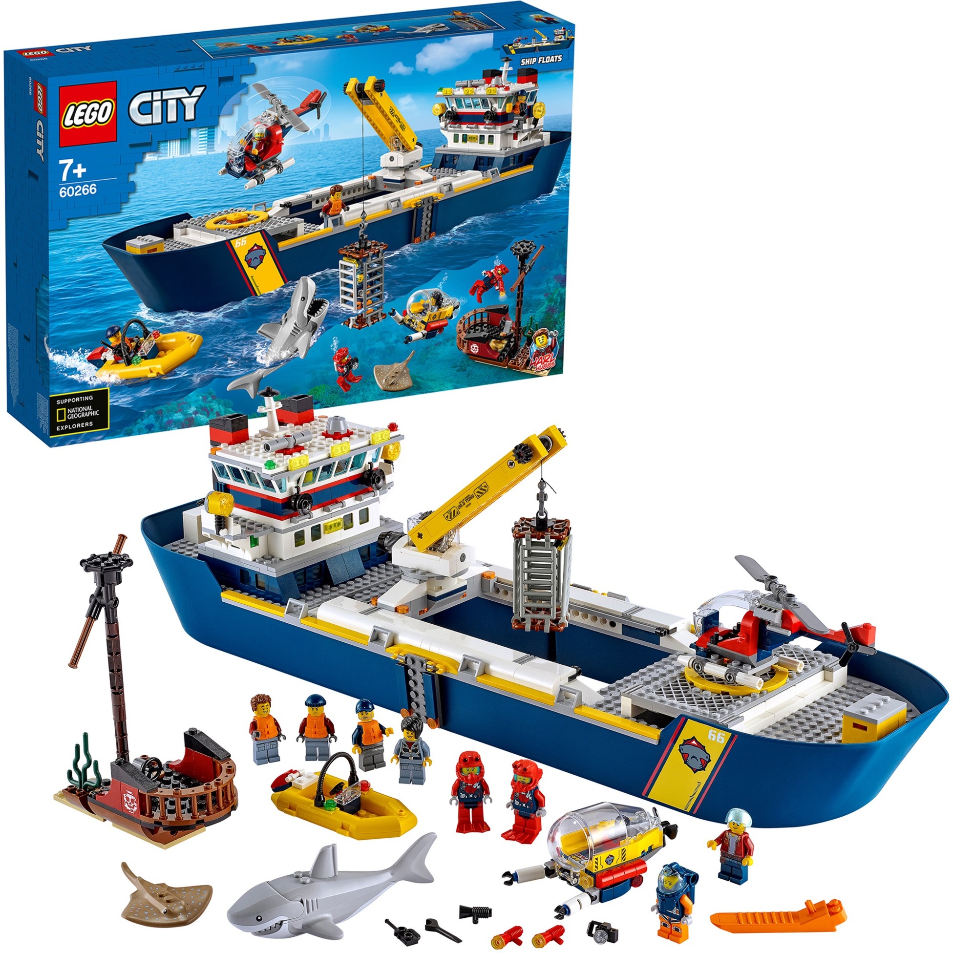 Lego 60266 City Meeresforschungsschiff, Konstruktionsspielzeug | 05702016618006 Lego 60266 City Meeresforschungsschiff, Konstruktionsspielzeug | 05702016618006