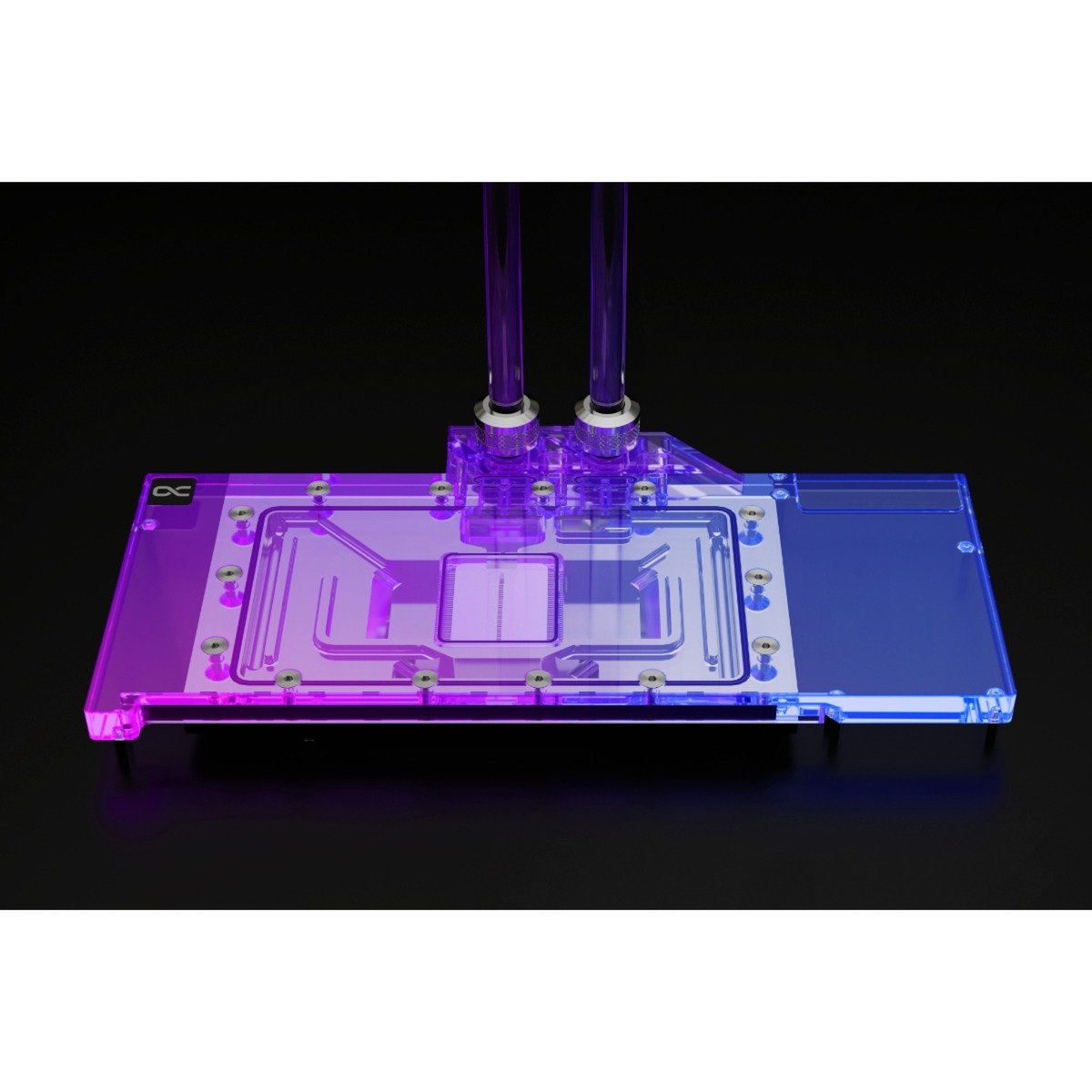 Alphacool Eisblock Aurora Acryl RX 7900XTX/XT Nitro mit Backplate, Wasserkühlung chrom/transparent