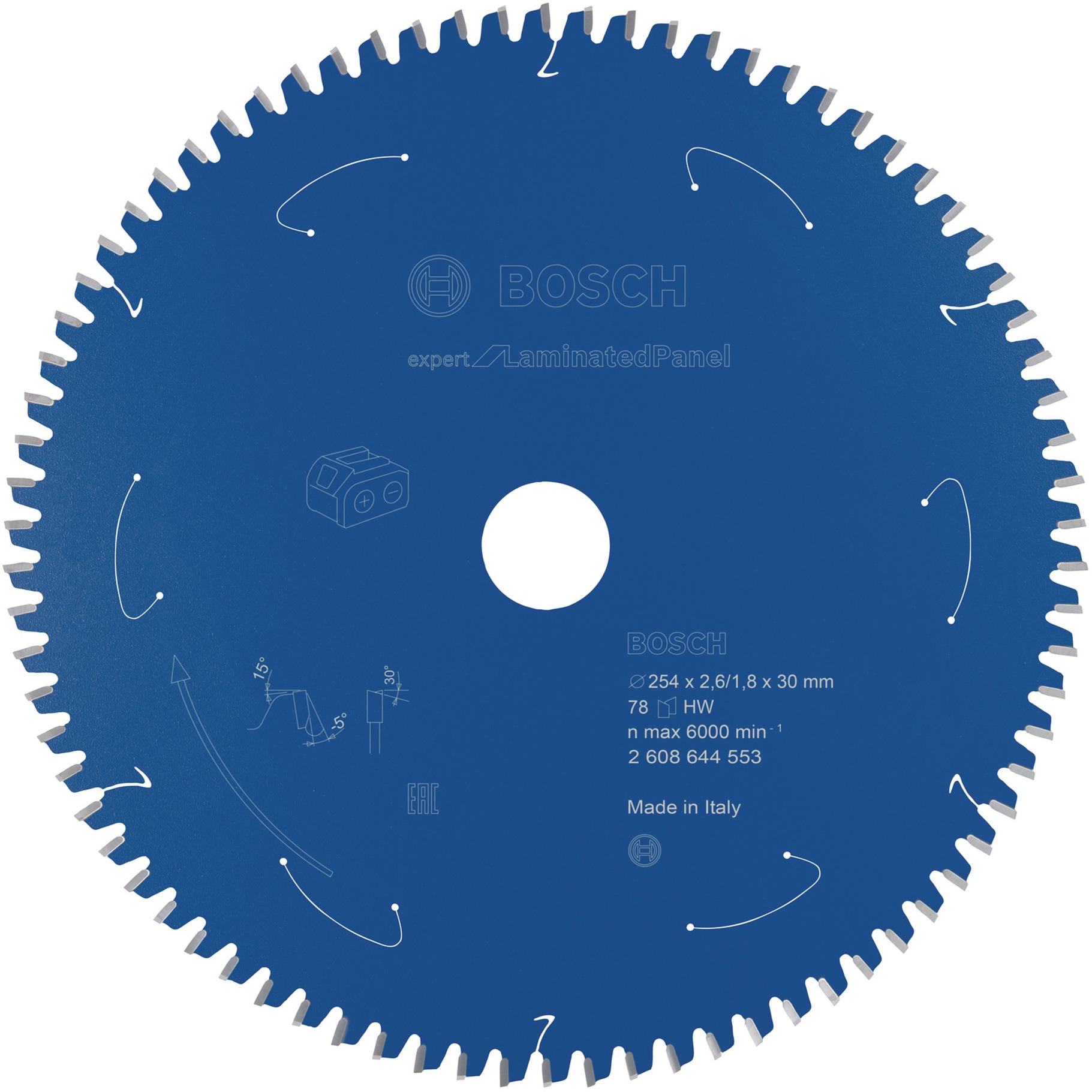 Kreissägeblatt Expert for Laminated Panel, Ø 254mm, 78Z