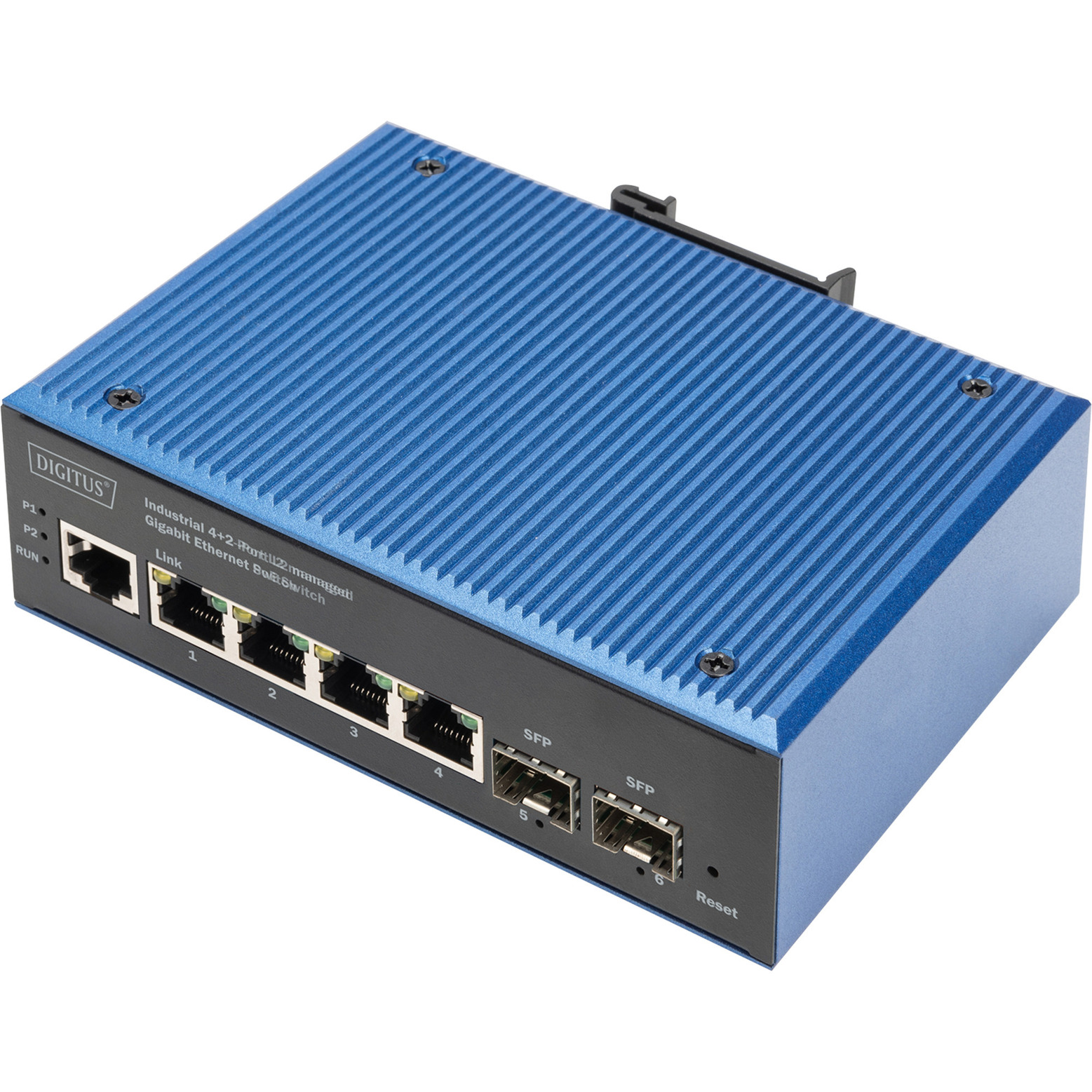 Industrieller 8+2-Port L2 managed Gigabit Ethernet, Switch