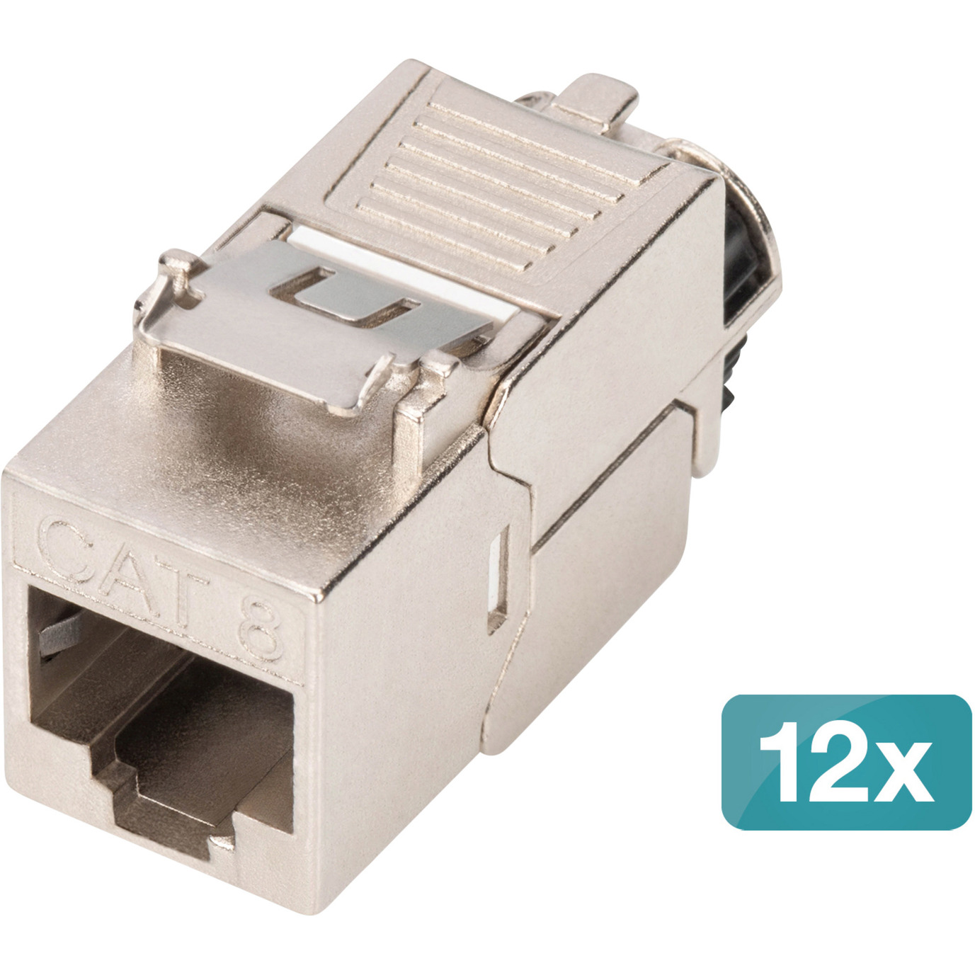 Keystone-Modul Cat. 8.1, geschirmt, 12 Stück