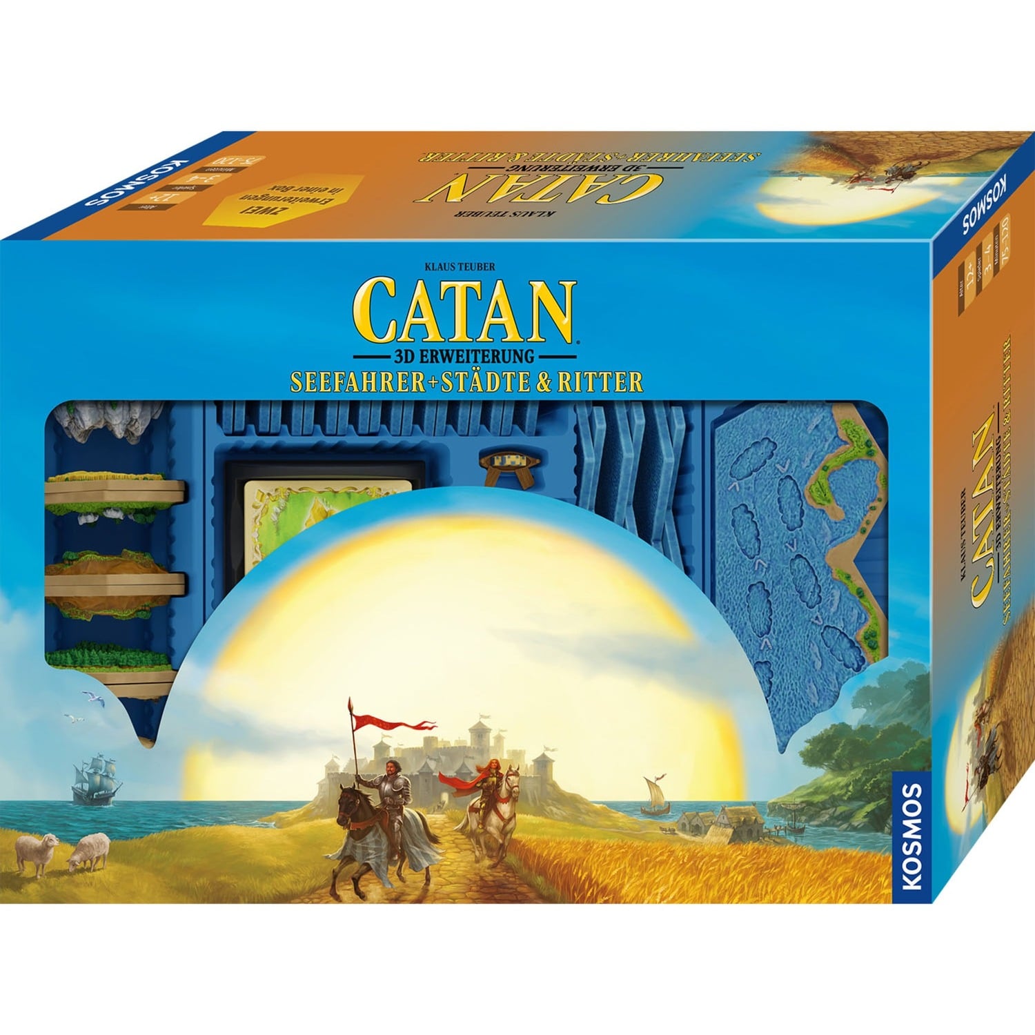 CATAN 3D - Seefahrer + Städte & Ritter, Brettspiel