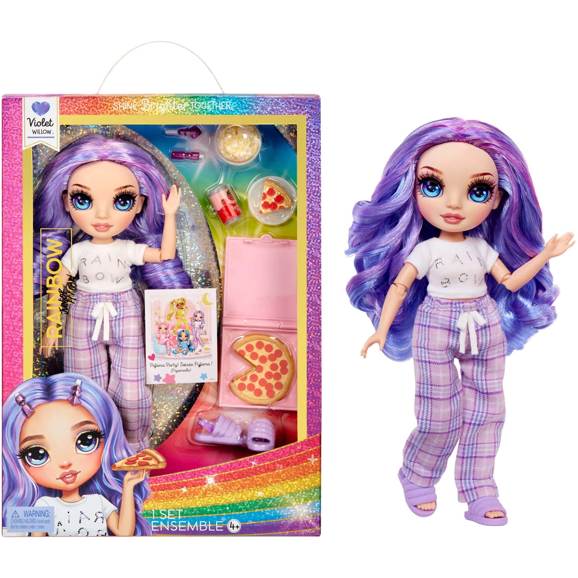 MGA Entertainment Rainbow High Junior High PJ Party – Violet (Purple), Puppe | 00035051503705 MGA Entertainment Rainbow High Junior High PJ Party – Violet (Purple), Puppe | 00035051503705