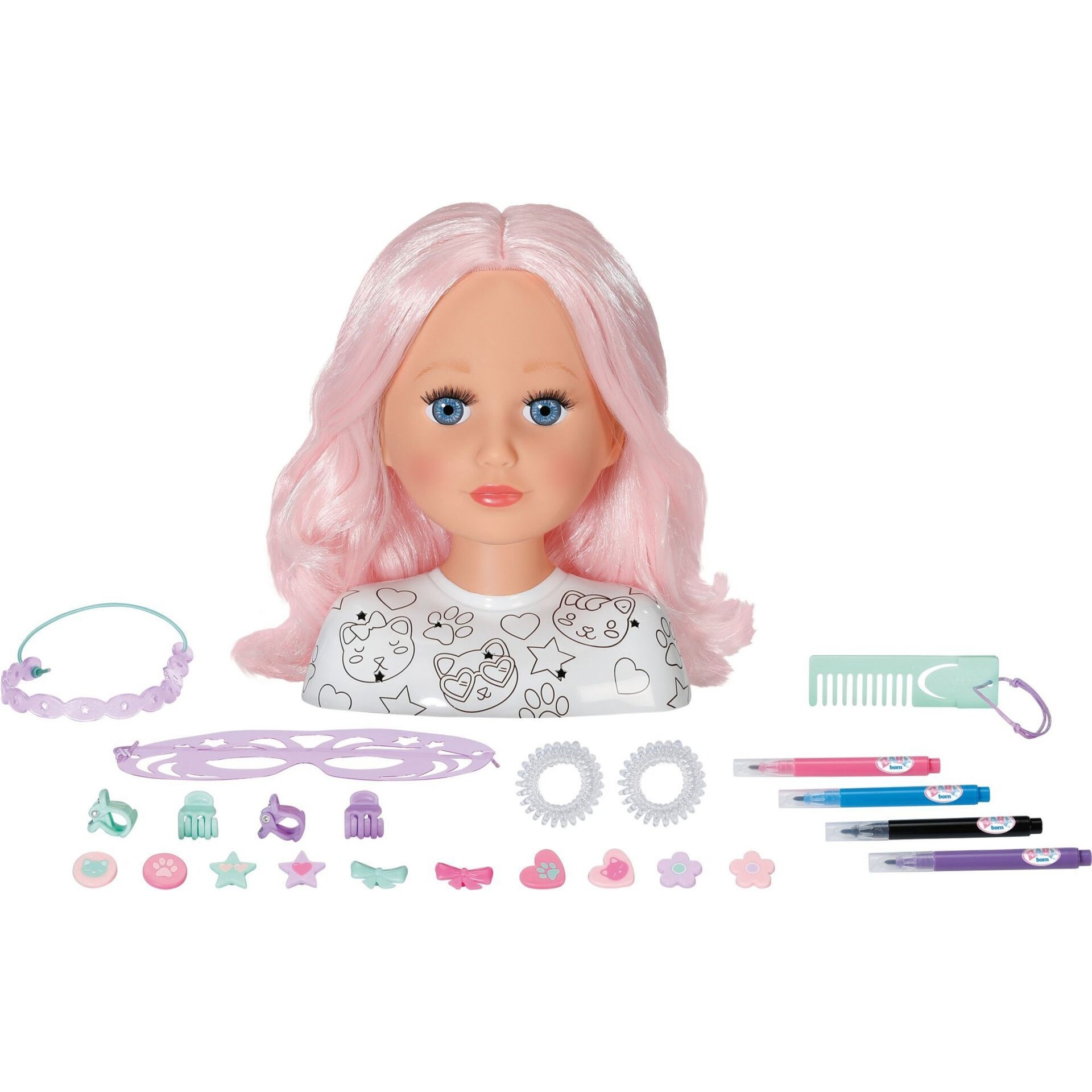 BABY born® Stylingkopf Kreativ, Schmink- und Frisierkopf