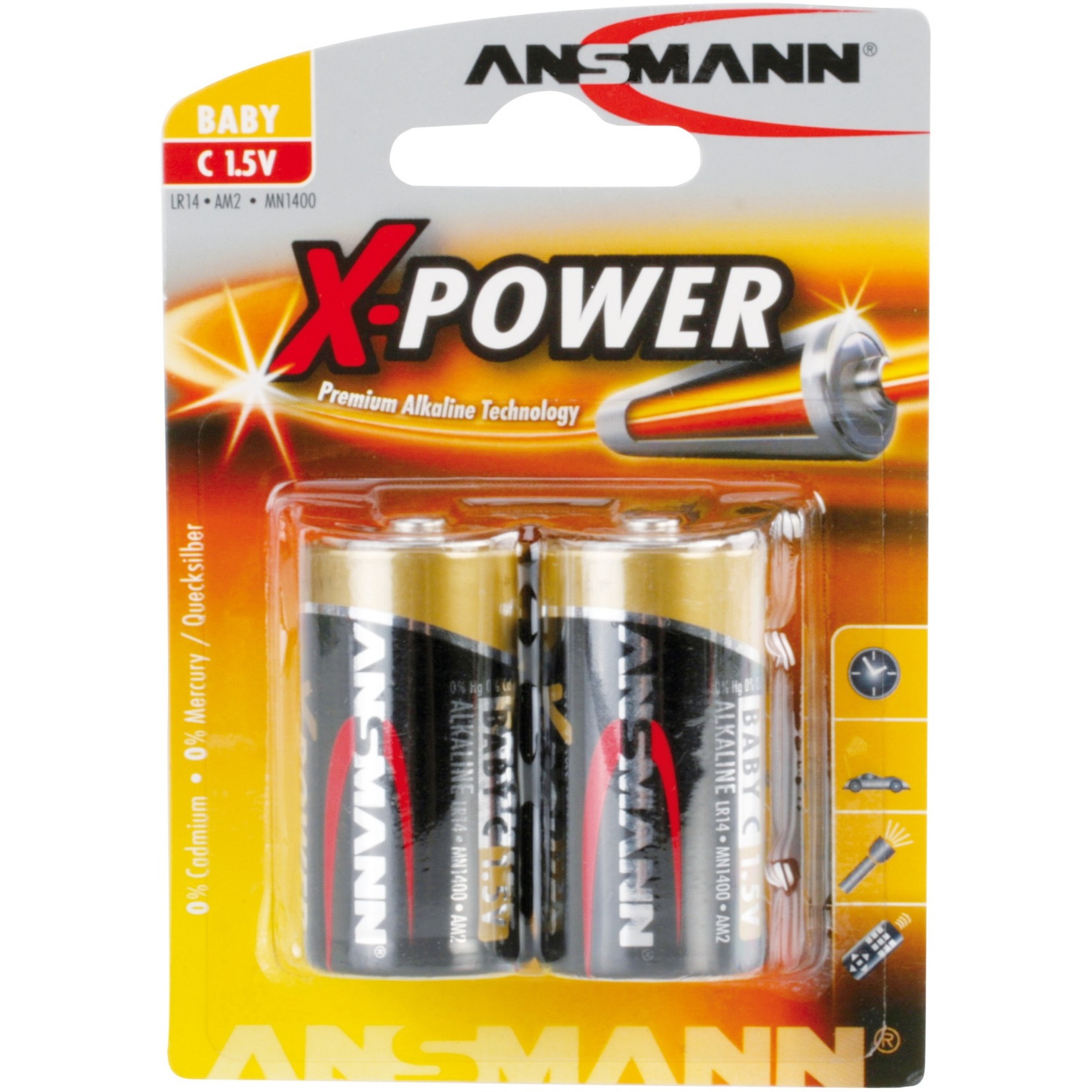 X-Power Alkaline Batterie Baby C / LR14