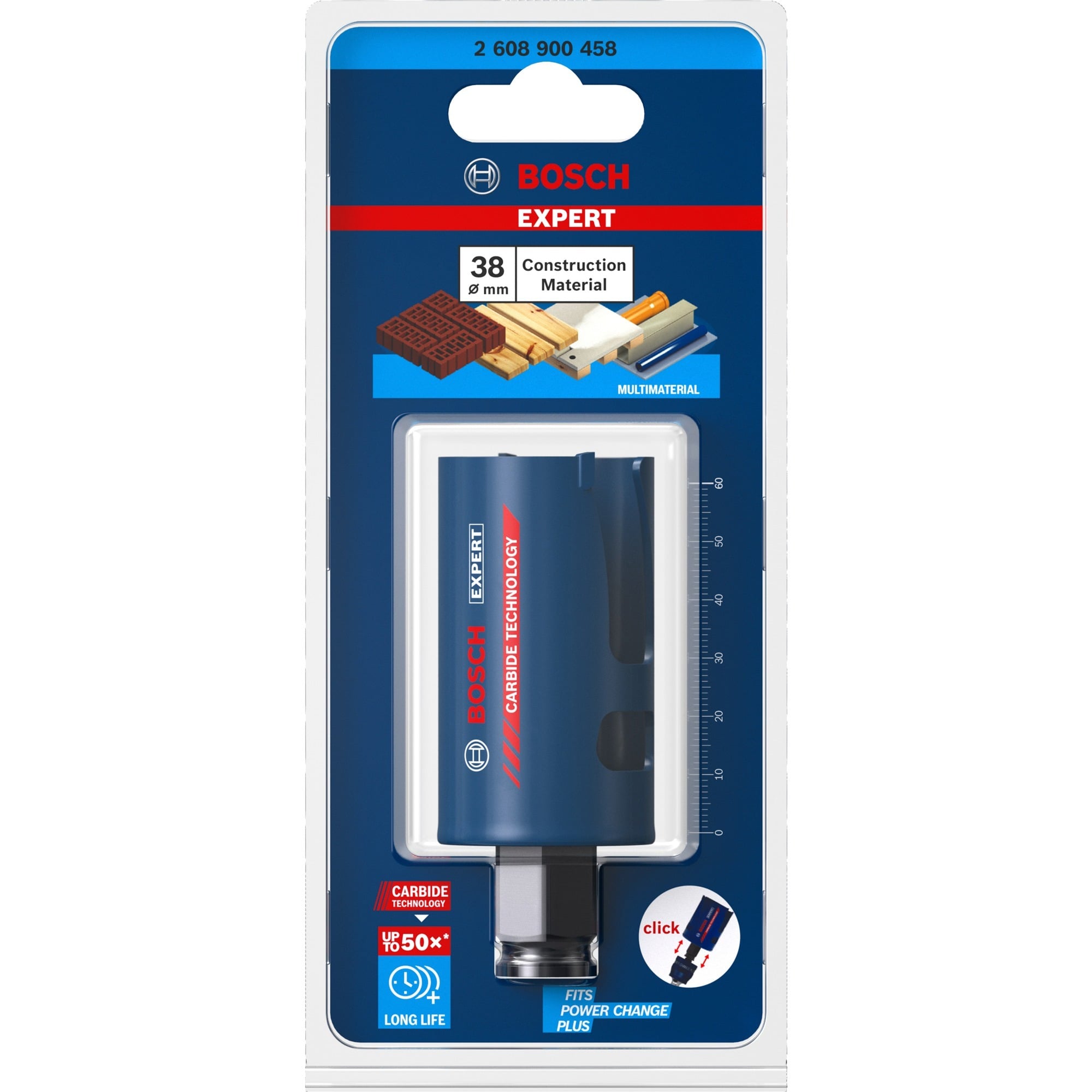 EXPERT Lochsäge Construction Material PC Plus, Ø 38mm