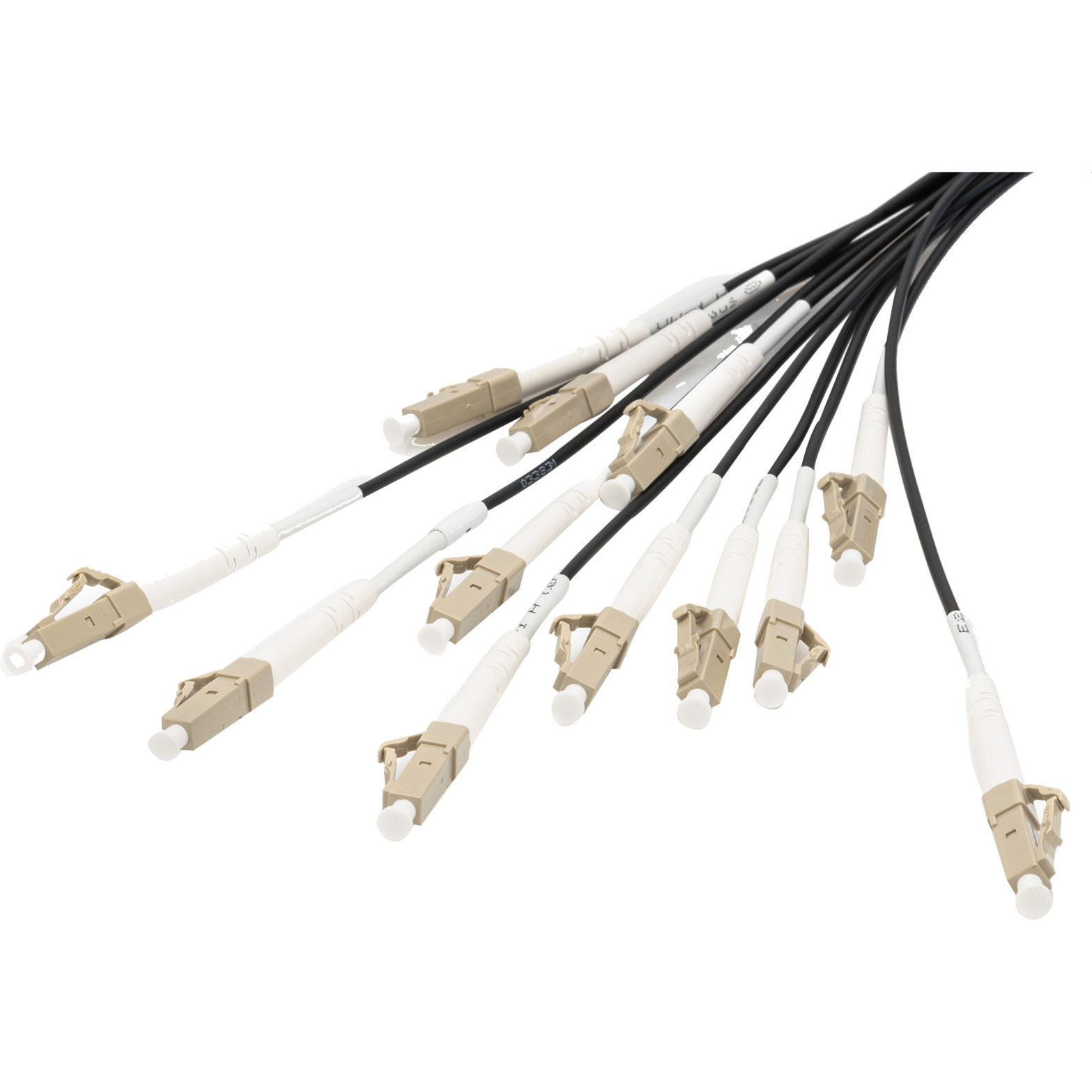 Glasfaser Universal Breakout Kabel, Duplex, LC/UPC Stecker, Multimode OM4