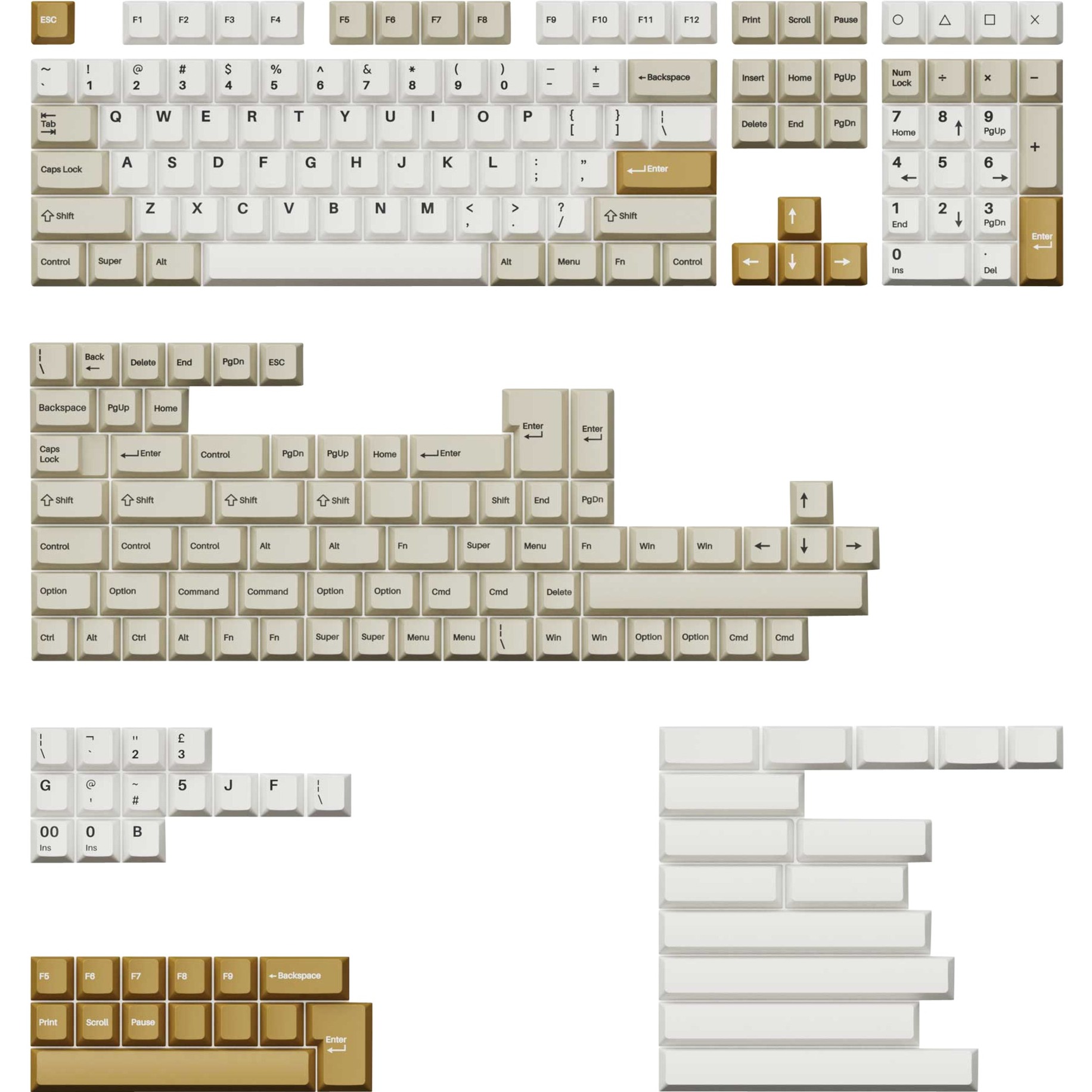 Keychron Cherry Profile Double-Shot PBT Full Keycap-Set – Camel, Tastenkappe | 04895248818458 Keychron Cherry Profile Double-Shot PBT Full Keycap-Set – Camel, Tastenkappe | 04895248818458