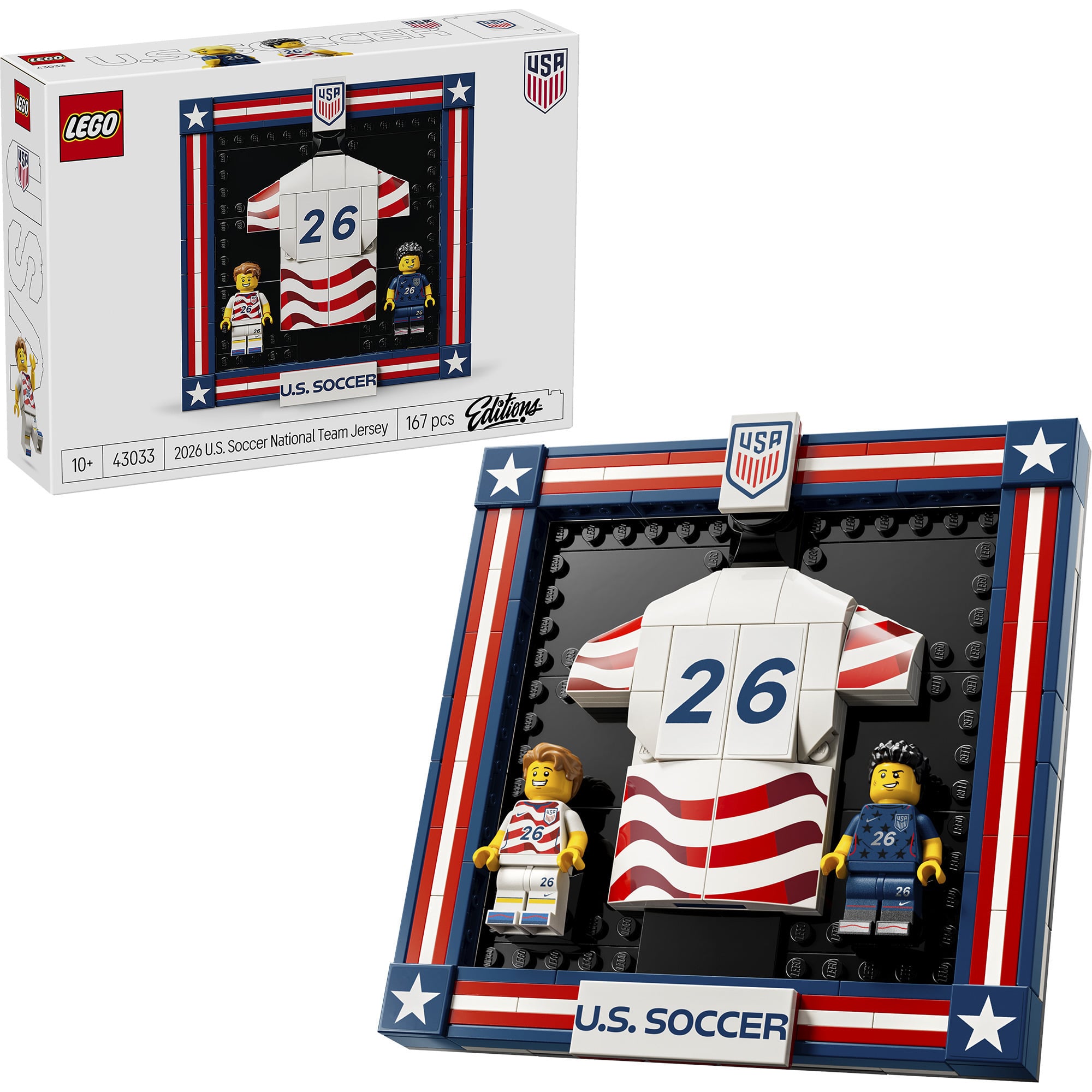 43033 Editions Trikot der US-Fußballnationalmannschaft 2026, Konstruktionsspielzeug