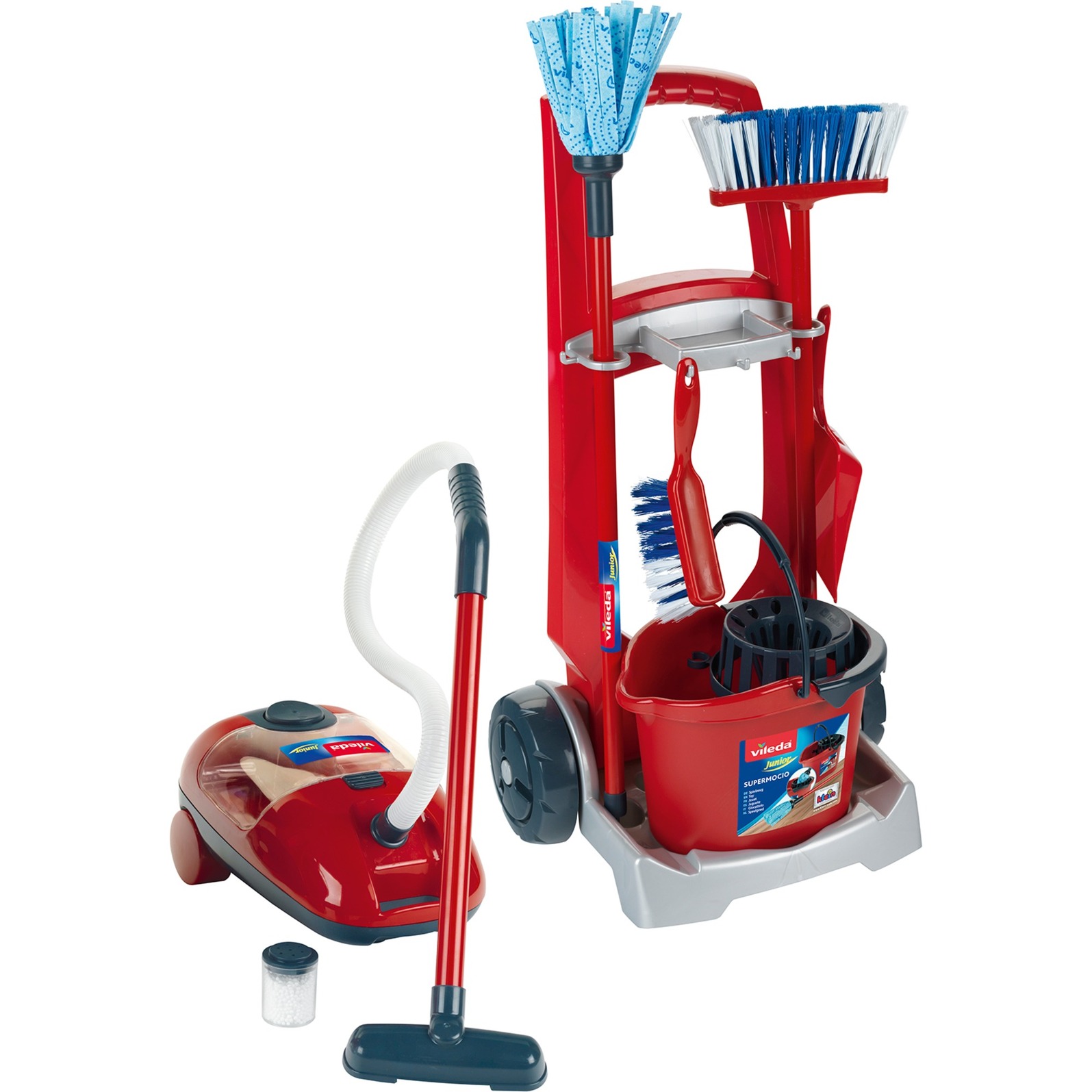 Theo Klein Vileda Besenwagen & Vileda Staubsauger, Kinderhaushaltsgerät | 04009847067425 Theo Klein Vileda Besenwagen & Vileda Staubsauger, Kinderhaushaltsgerät | 04009847067425