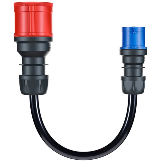 go-e Adapter für Gemini flex 22 kW, CEE rot Drehstrom 32A > CEE blau 16A | 09120087411511 go-e Adapter für Gemini flex 22 kW, CEE rot Drehstrom 32A > CEE blau 16A | 09120087411511