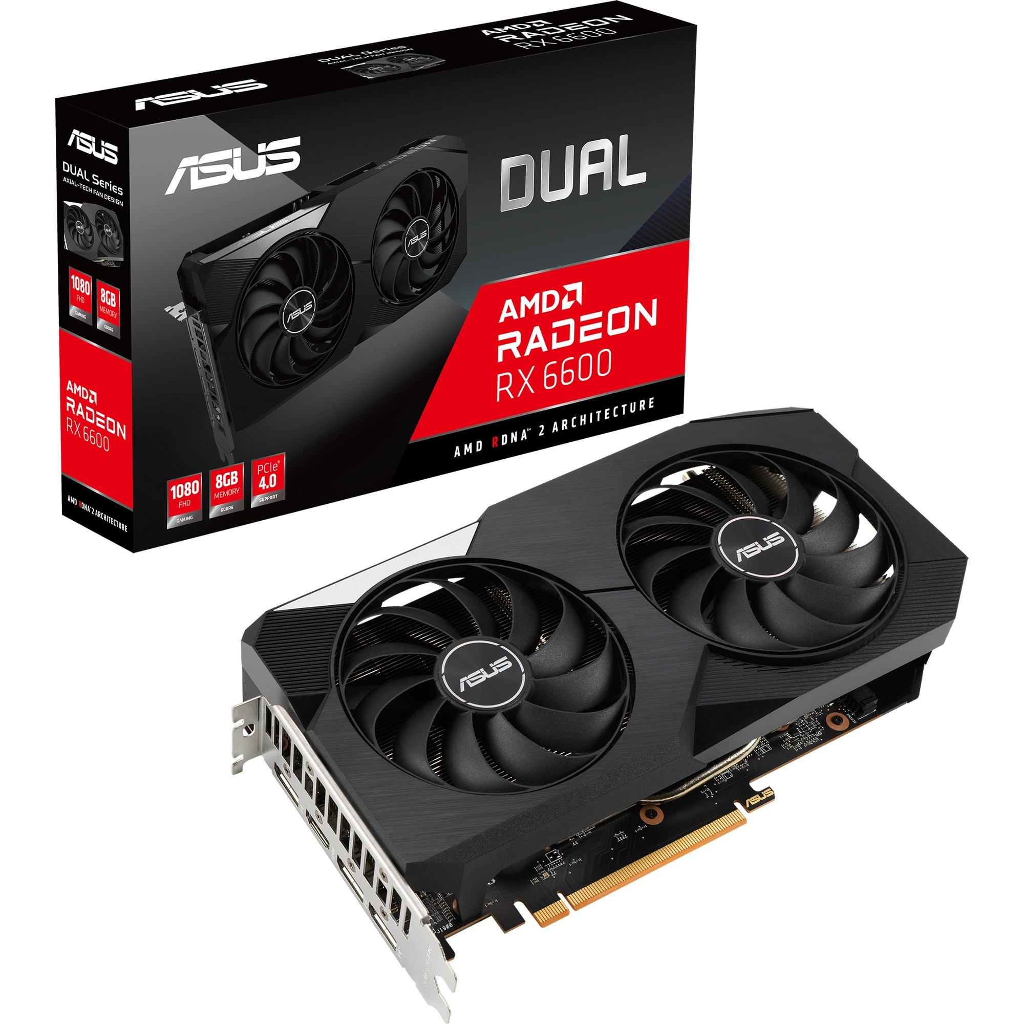 Asus Radeon RX 6600 DUAL, Grafikkarte | 04711081363118 Asus Radeon RX 6600 DUAL, Grafikkarte | 04711081363118