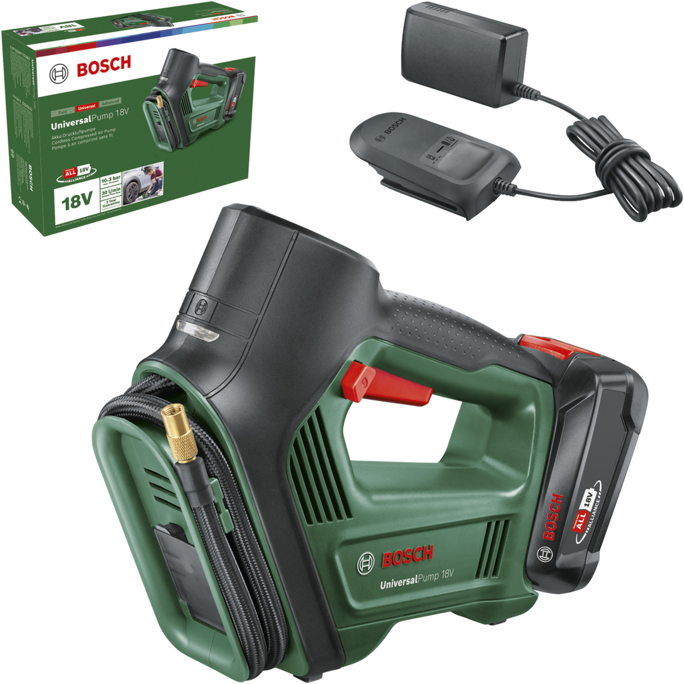 Akku-Luftpumpe UniversalPump 18V Set