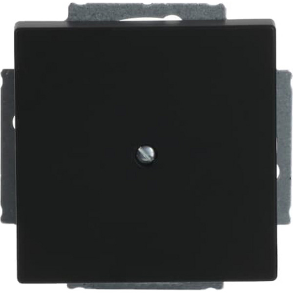 Zentralscheibe mit Tragring, Blindabdeckung, matt, Kunststoff, Unterputz, 71x71 mm