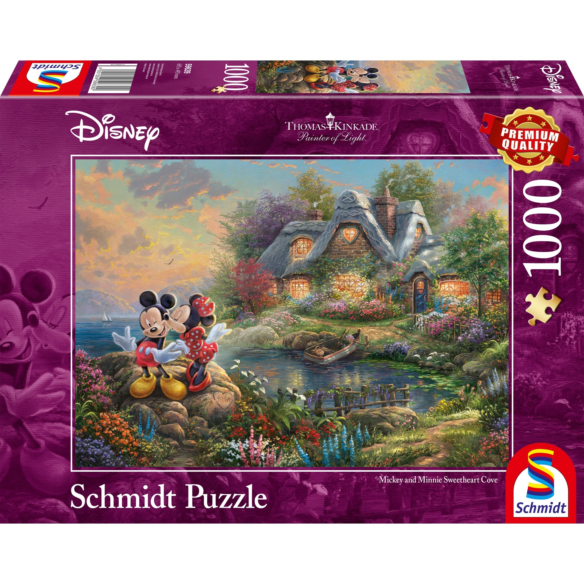 Thomas Kinkade: Painter of Light - Disney, Sweethearts Mickey & Minnie, Puzzle