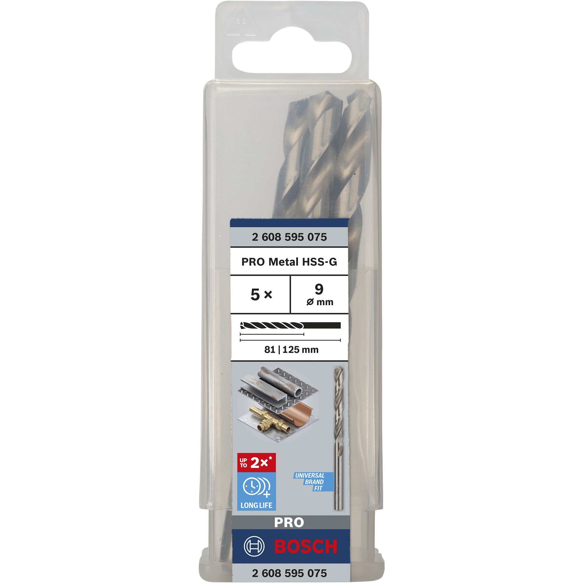 PRO Metal HSS-G Spiralbohrer, Ø 9mm