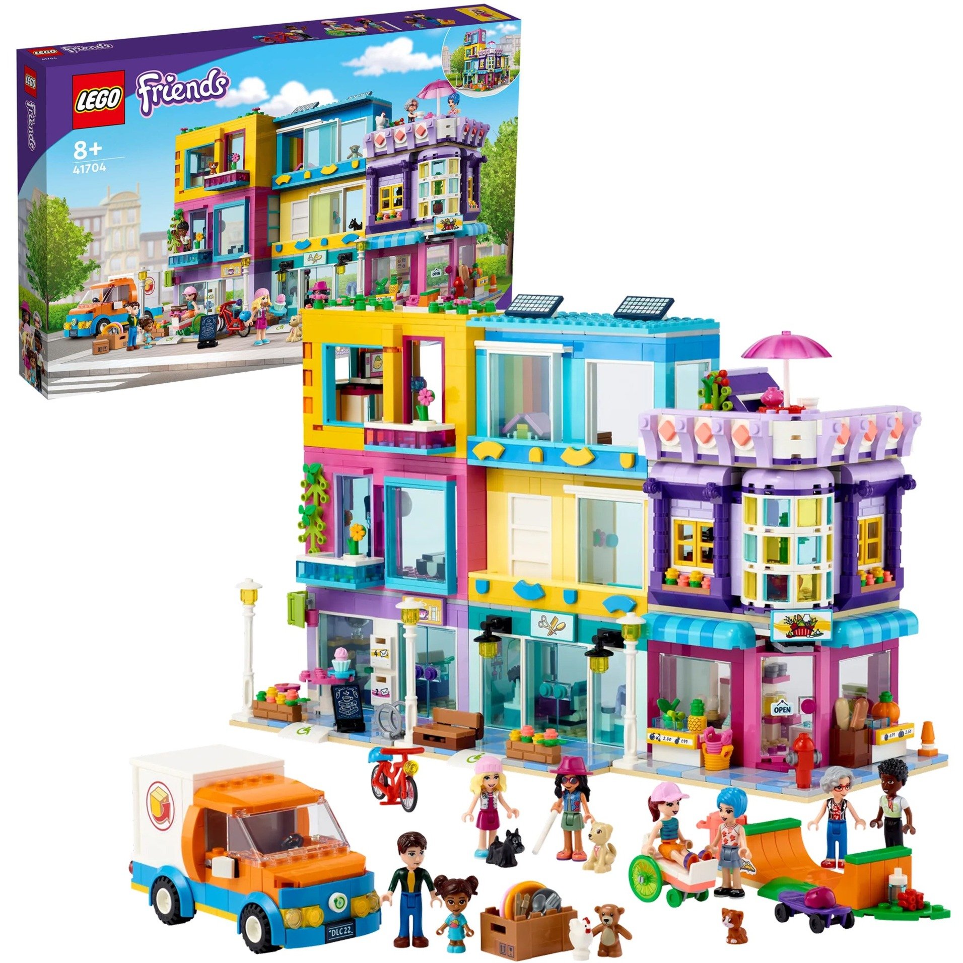 Spielzeug: Lego 41704 Friends Wohnblock in Heartlake City mit Friseursalon und Café