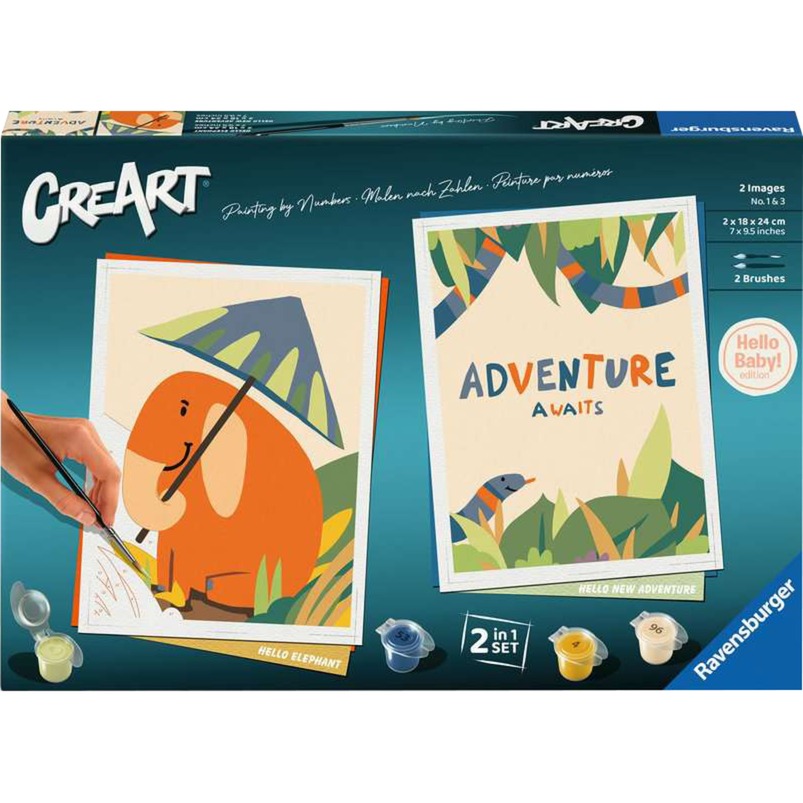 CreArt - Hello Baby Safari Set, Malen