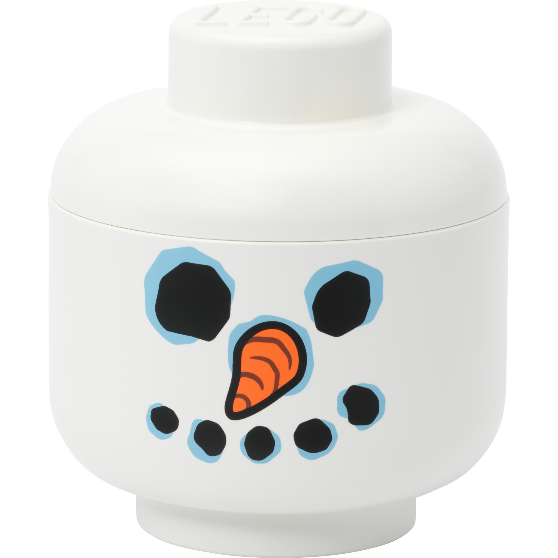 LEGO Storage Head "Snowman", klein, Aufbewahrungsbox