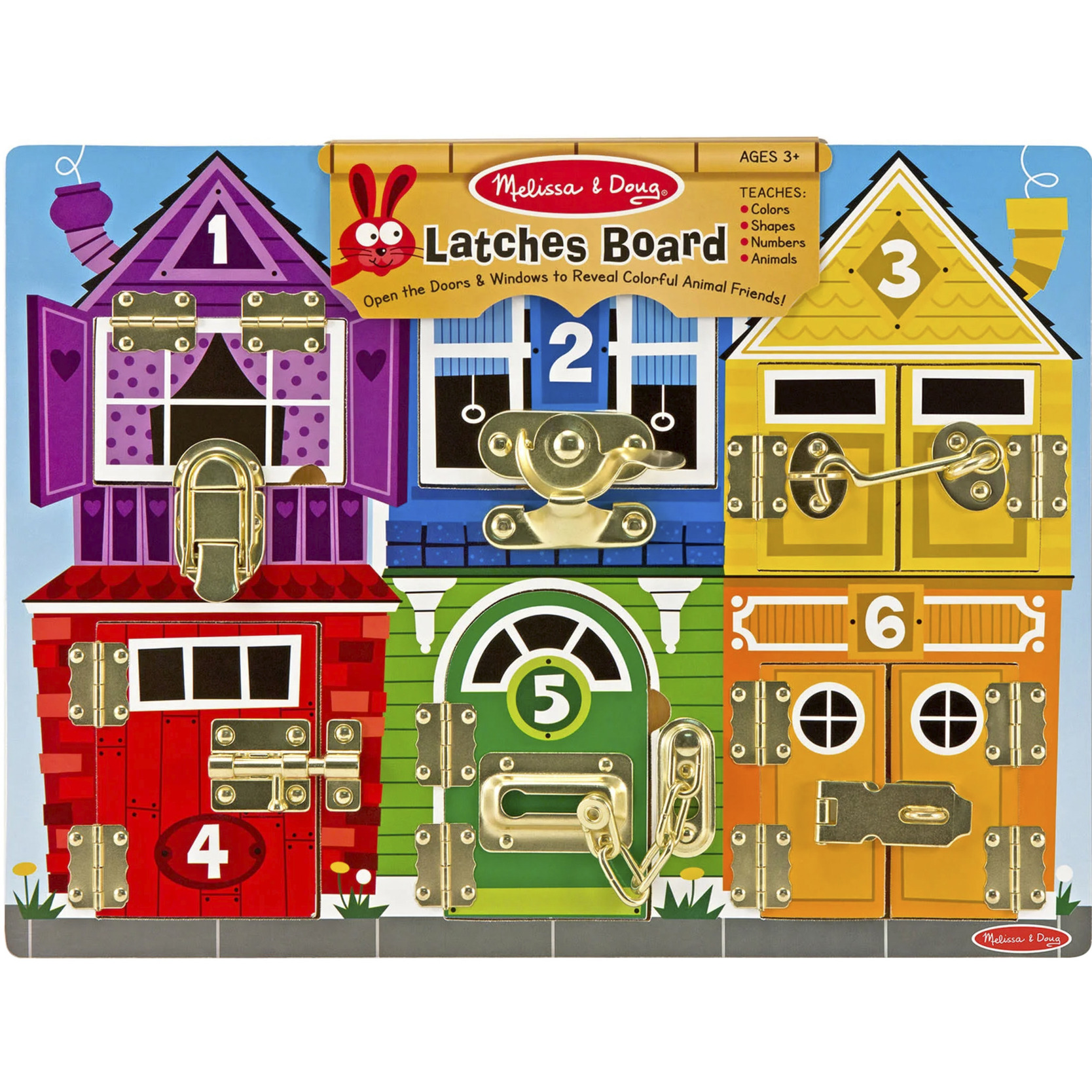 Melissa & Doug - Motoriktafel Schlösser, Geschicklichkeitsspiel