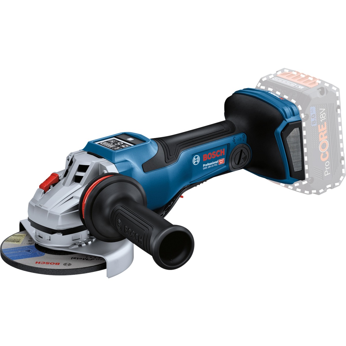 Bosch Akku-Winkelschleifer BITURBO GWS 18V-15 PSC Professional solo, Ø 125mm | 04053423241075 Bosch Akku-Winkelschleifer BITURBO GWS 18V-15 PSC Professional solo, Ø 125mm | 04053423241075