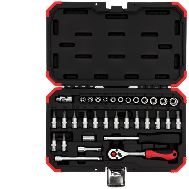 Gedore Red Steckschlüssel-Satz 1/4″, 33-teilig | 04060833000512 Gedore Red Steckschlüssel-Satz 1/4″, 33-teilig | 04060833000512