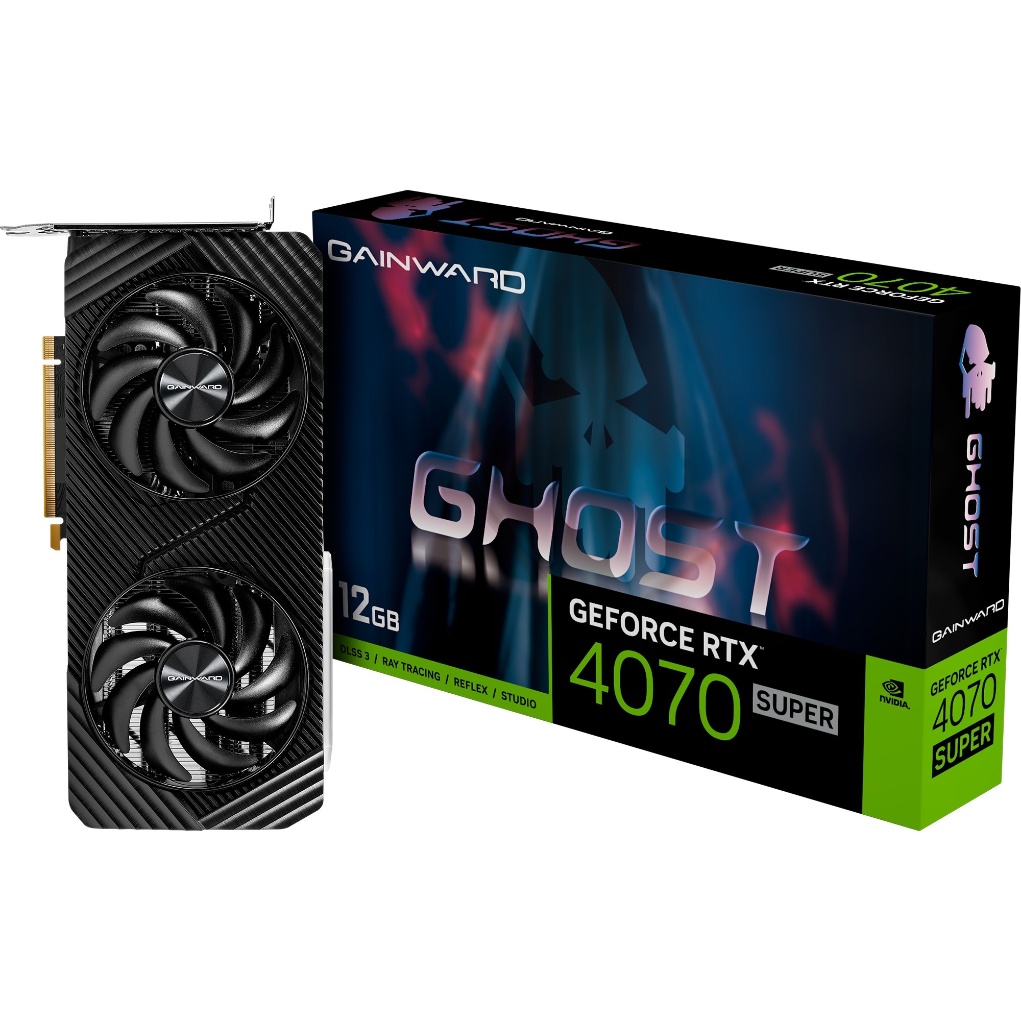 Gainward GeForce RTX 4070 SUPER Ghost, Grafikkarte | 04710562244342 Gainward GeForce RTX 4070 SUPER Ghost, Grafikkarte | 04710562244342