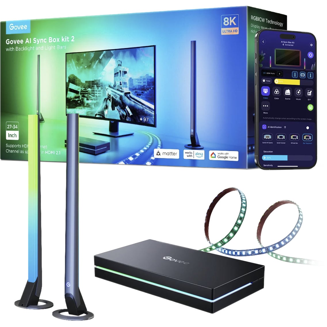 AI Sync Box Kit 2, LED-Streifen