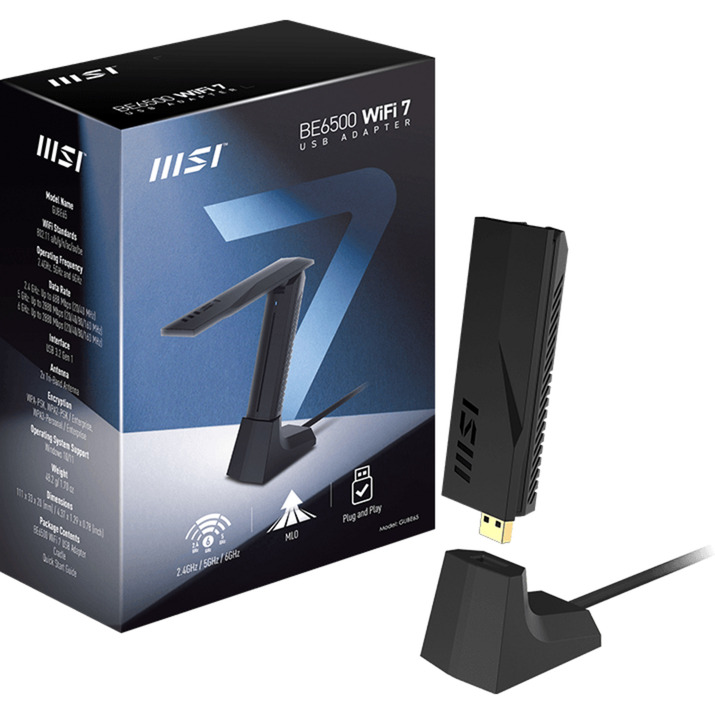 BE6500 WiFi 7 USB Adapter, WLAN-Adapter