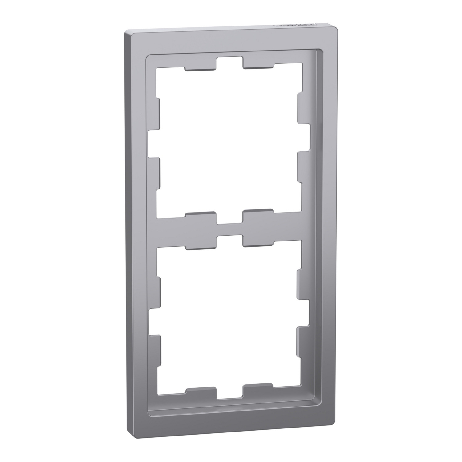 Rahmen 2-fach D-Life, Thermoplast lackiert, glänzend, Schutzart IP20, Maße 90x163x12 mm