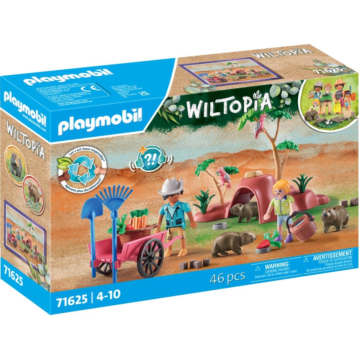 PLAYMOBIL 71625 Wiltopia Wombat Unterschlupf, Konstruktionsspielzeug | 04008789716255