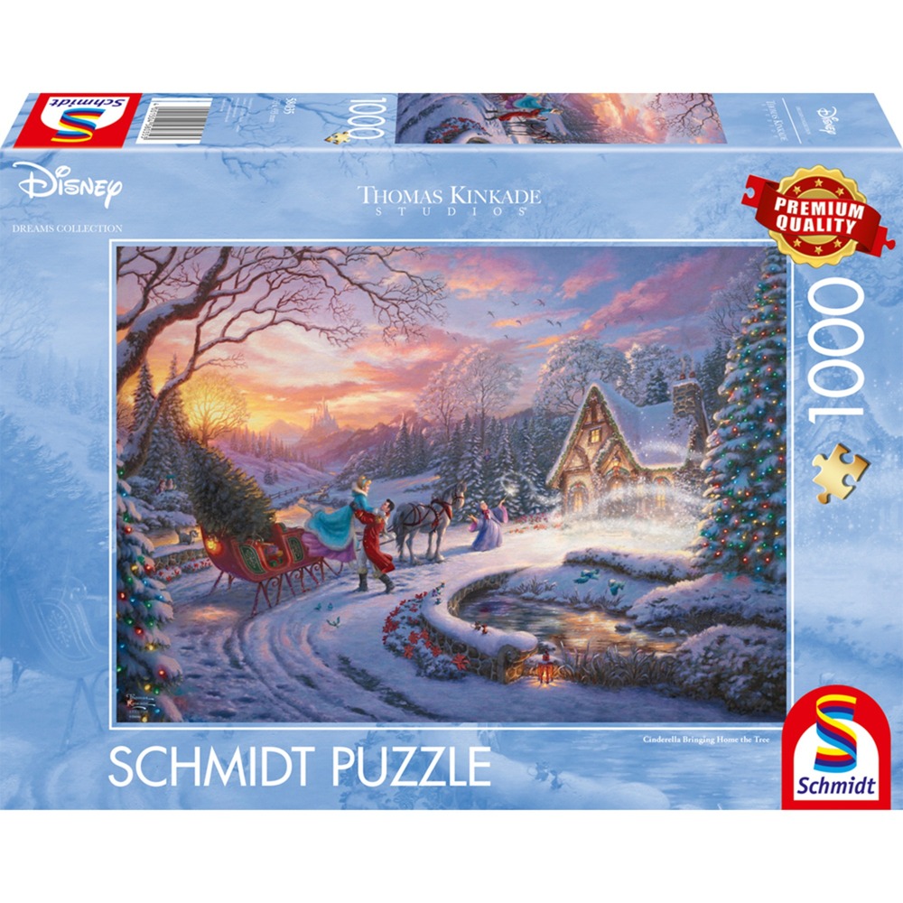 Thomas Kinkade Studios: Disney Dreams Collection - Cinderella Bringing Home the Tree, Puzzle
