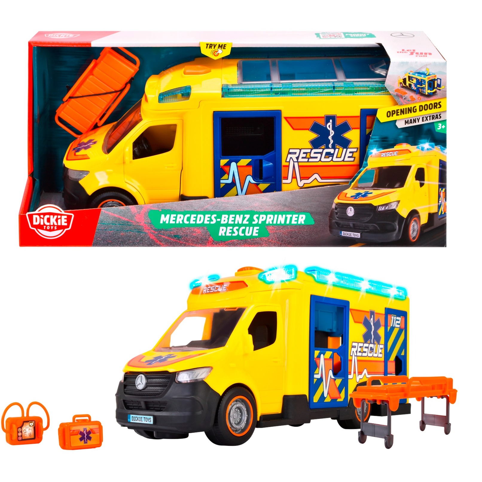 Simba Mercedes-Benz Sprinter Rescue, Spielfahrzeug | 04006333084652 Simba Mercedes-Benz Sprinter Rescue, Spielfahrzeug | 04006333084652