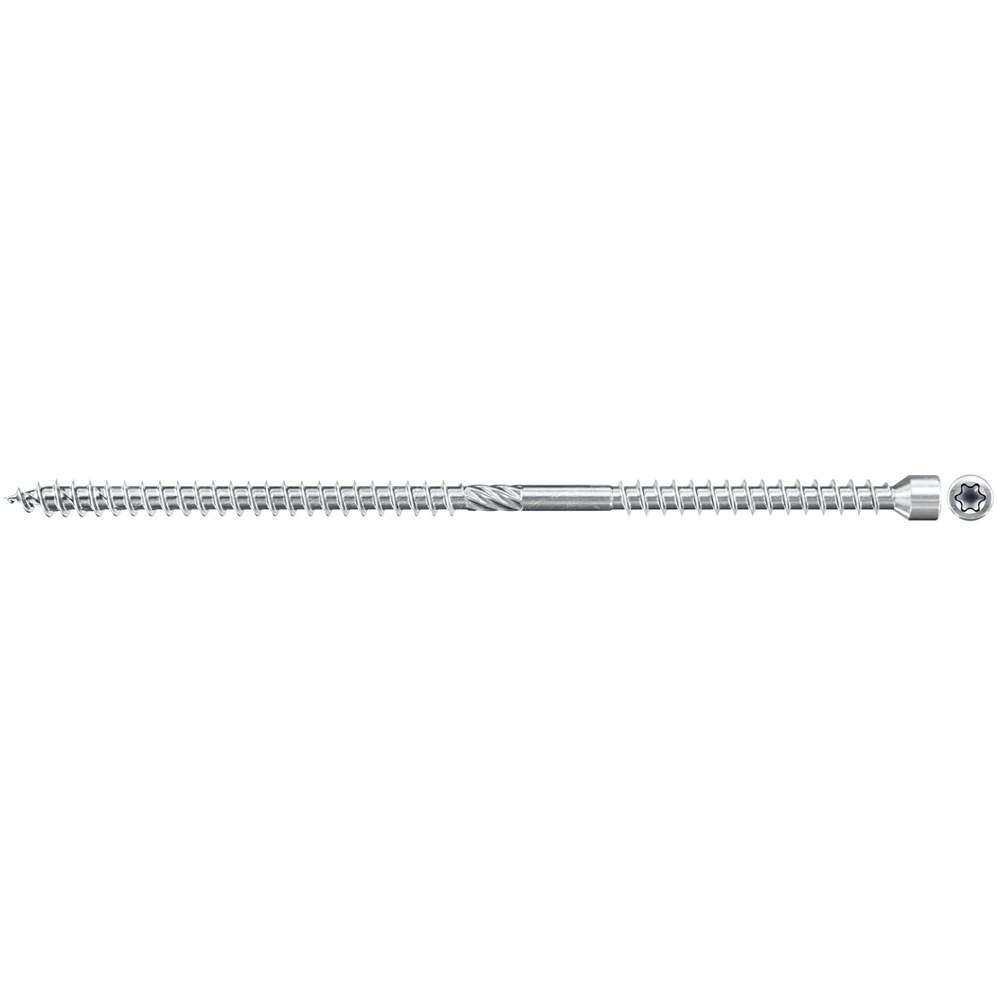 Doppel-Gewindeschraube PowerFull-Iso 8,0x225 Zylinderkopf TX