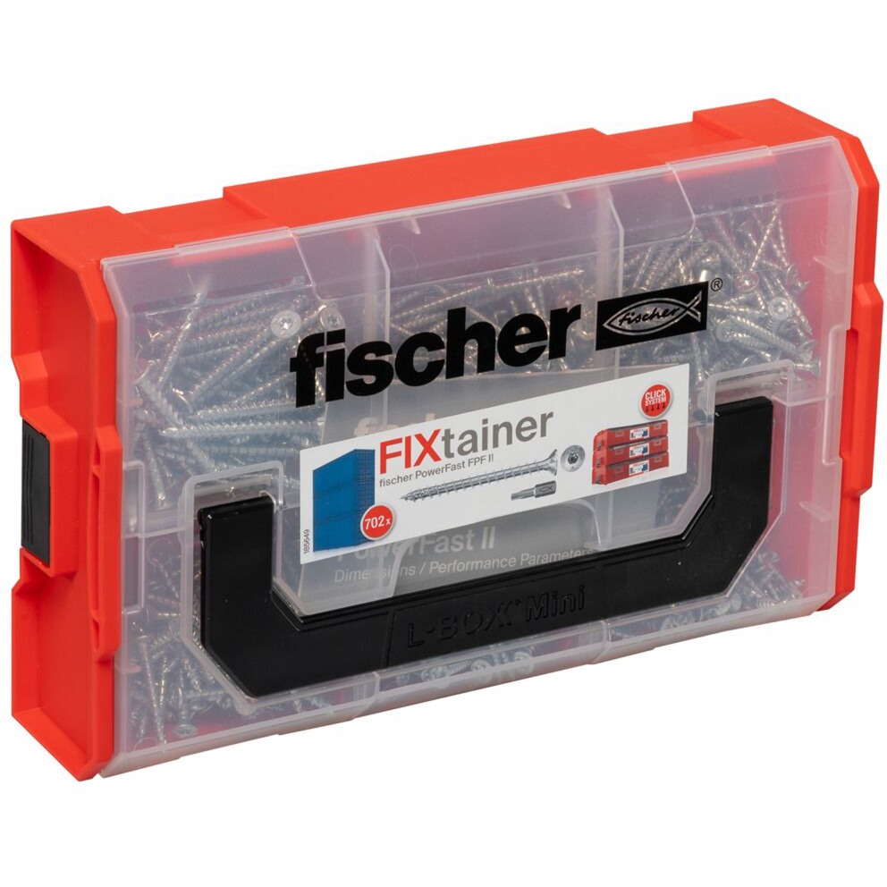 Fischer FixTainer PowerFast II Senkkopf VG TX, Schrauben-Set | 04048962439793 Fischer FixTainer PowerFast II Senkkopf VG TX, Schrauben-Set | 04048962439793