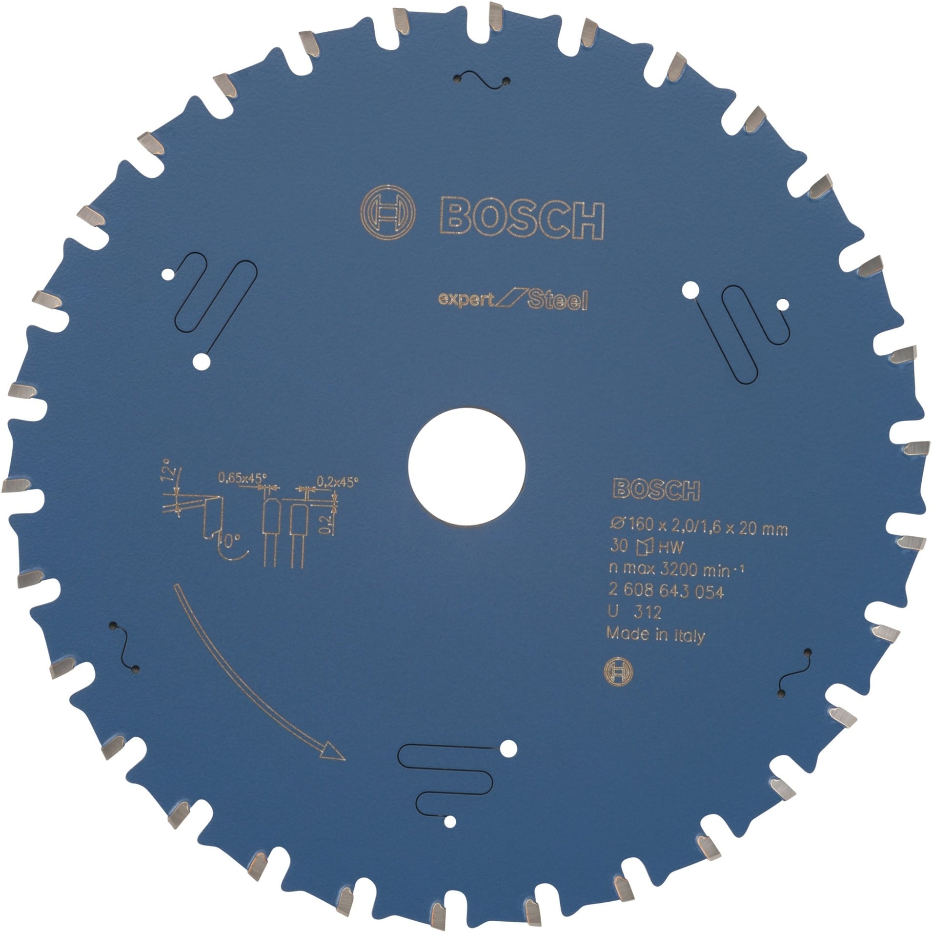 EXPERT Steel Kreissägeblatt, Ø 160mm, 30Z