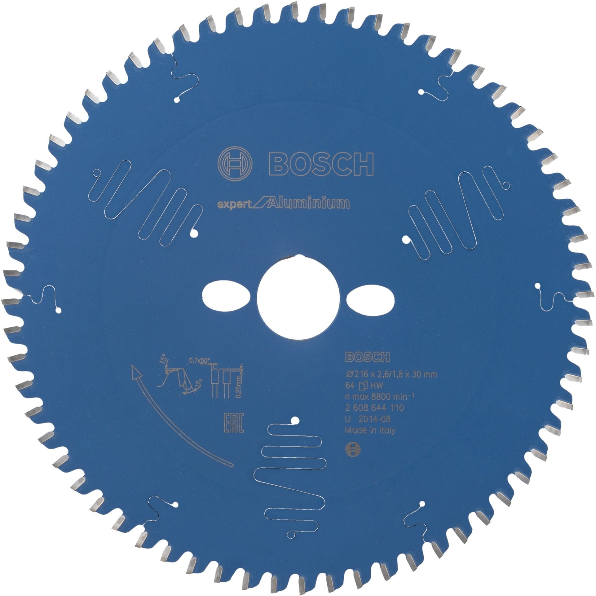Kreissägeblatt Expert for Aluminium, Ø 216mm, 64Z