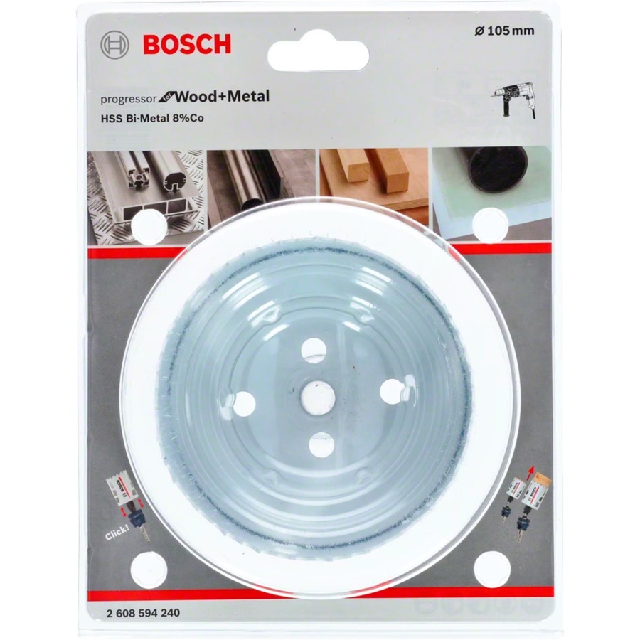 Bosch Lochsäge BiM Progressor for Wood & Metal, Ø 105mm | 03165140950091 Bosch Lochsäge BiM Progressor for Wood & Metal, Ø 105mm | 03165140950091