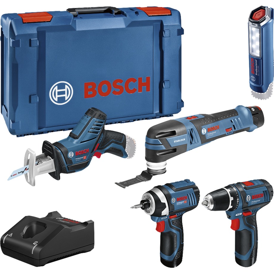 Werkzeug-Set 12Volt 5-teilig, GOP + GSR + GDR + GSA + GLI