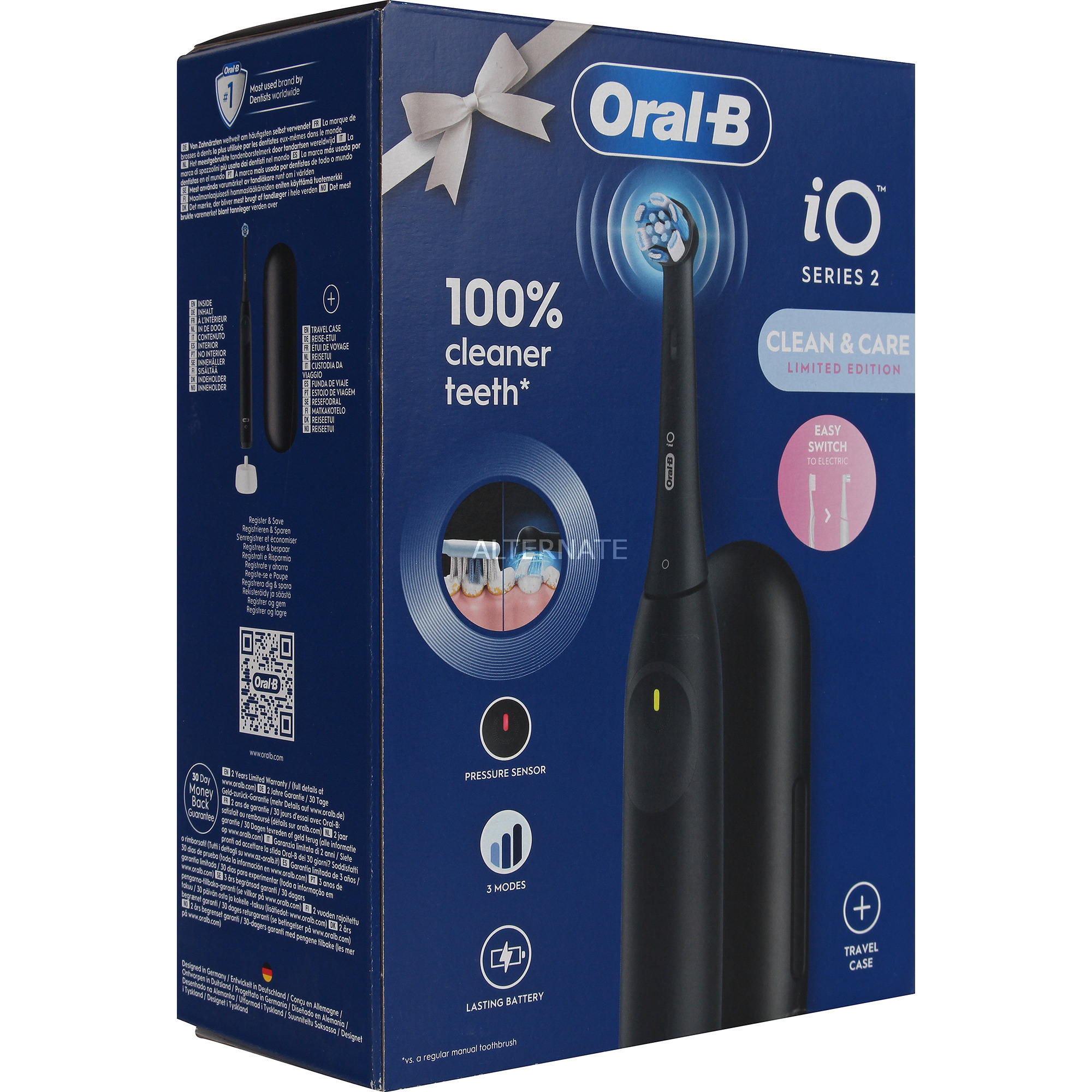 Oral-B iO Series 2 Night Black Limited Edition, Elektrische Zahnbürste