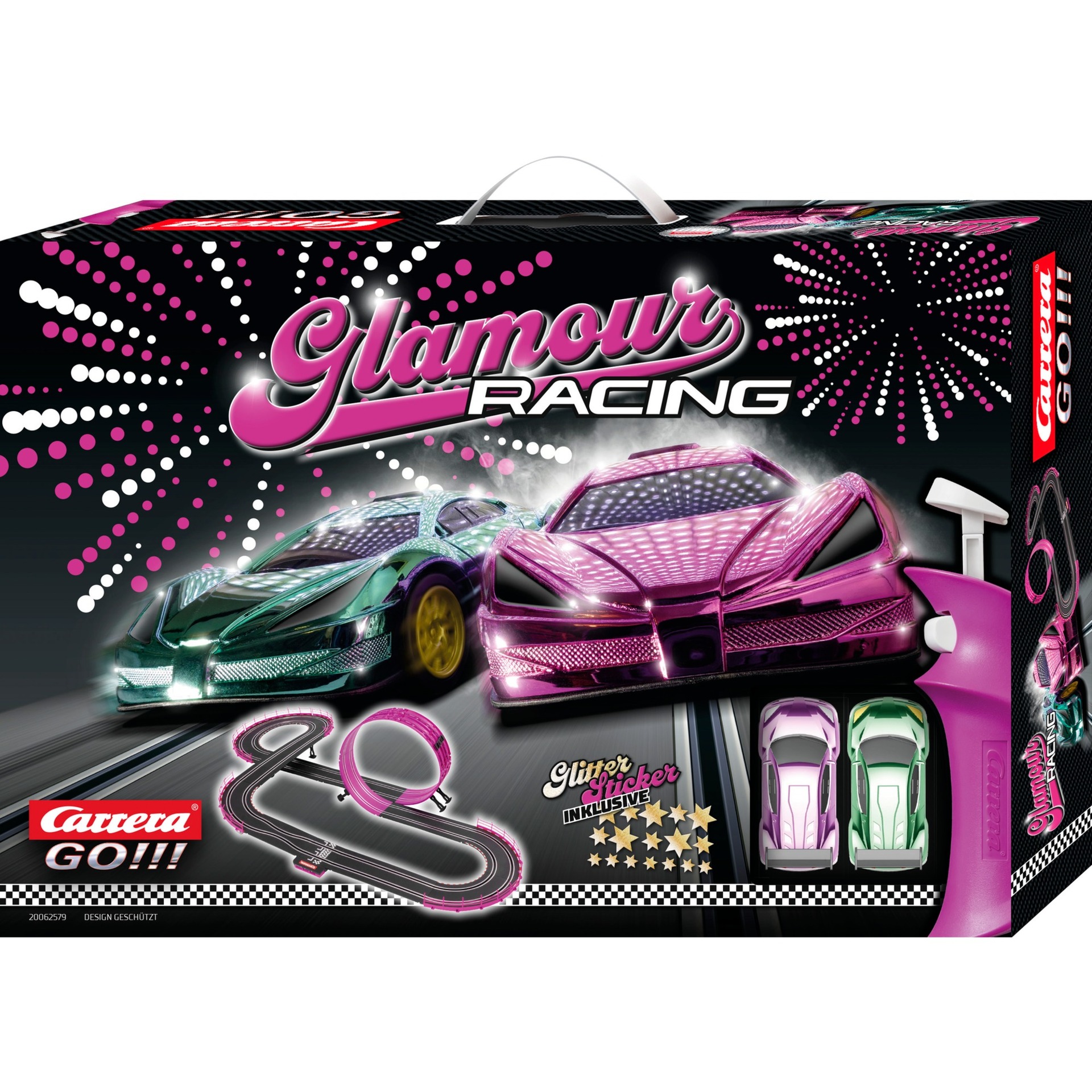 Carrera GO!!! Glamour Racing, Rennbahn | 04007486625792 Carrera GO!!! Glamour Racing, Rennbahn | 04007486625792