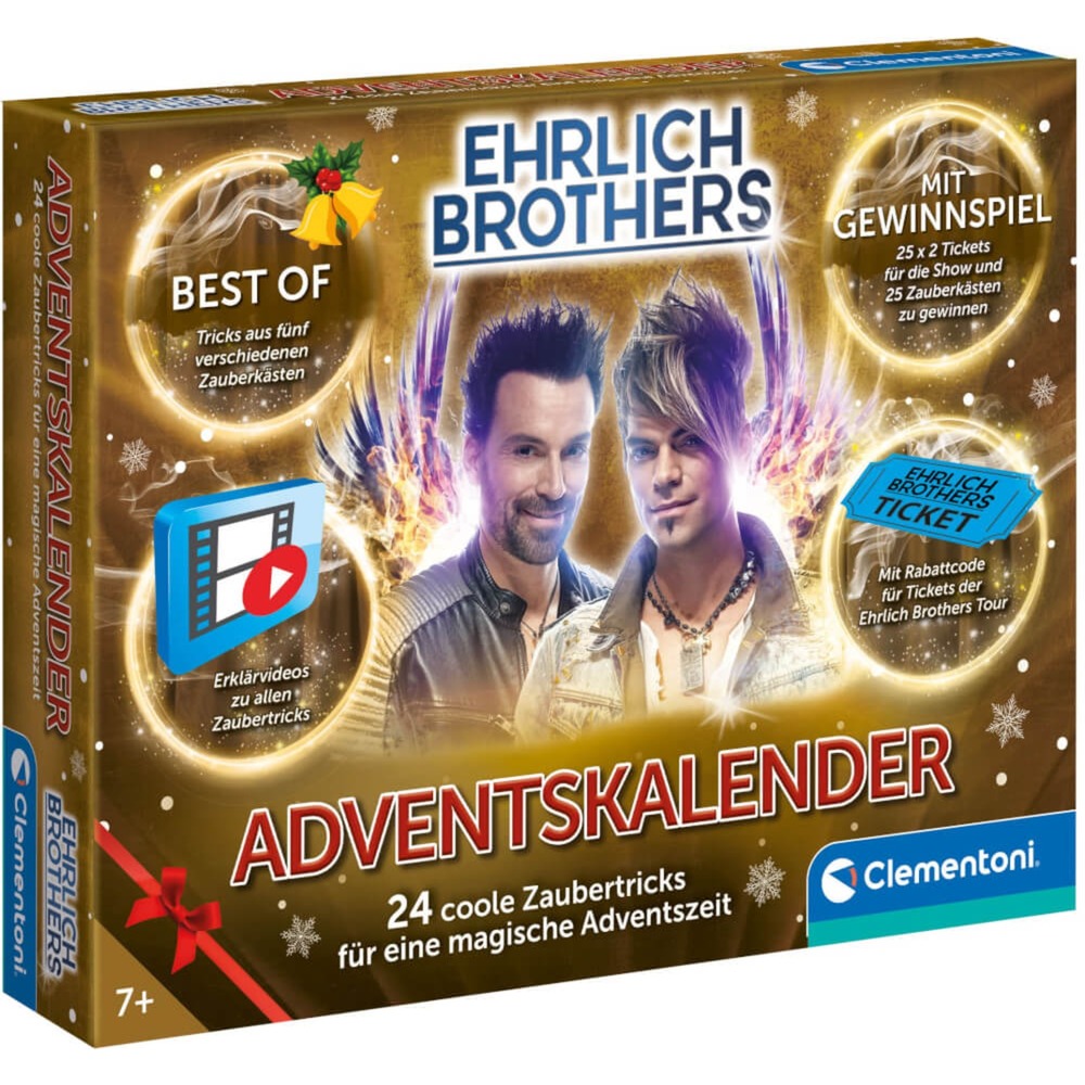 Clementoni Ehrlich Brothers – Adventskalender der Magie, Zauberkasten | 08005125594078 Clementoni Ehrlich Brothers – Adventskalender der Magie, Zauberkasten | 08005125594078