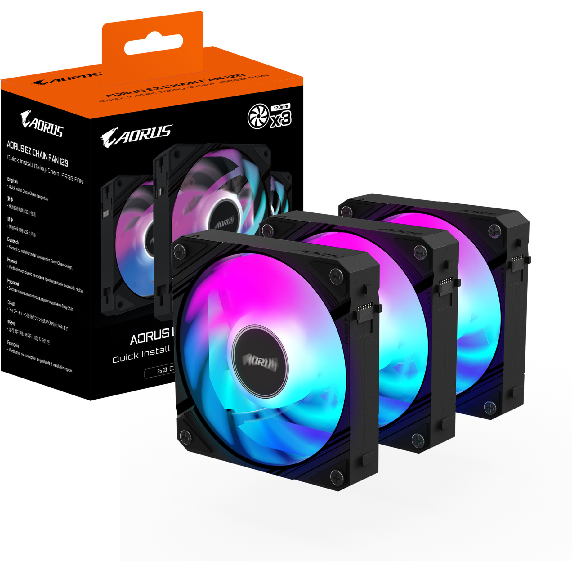 AORUS EZ CHAIN FAN 120, Gehäuselüfter