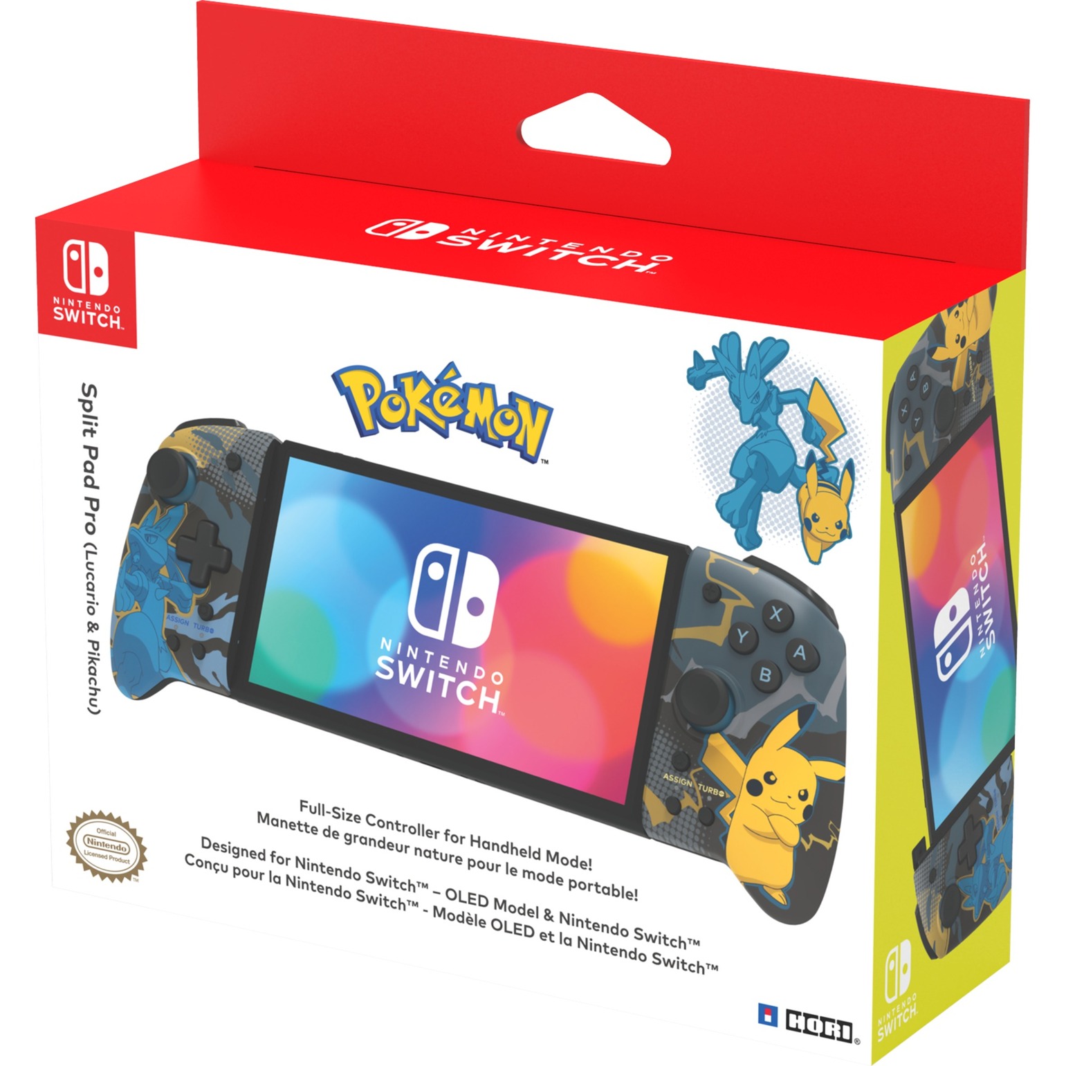 Hori Split Pad Pro (Pikachu & Lucario), Gamepad | 00810050911504 Hori Split Pad Pro (Pikachu & Lucario), Gamepad | 00810050911504